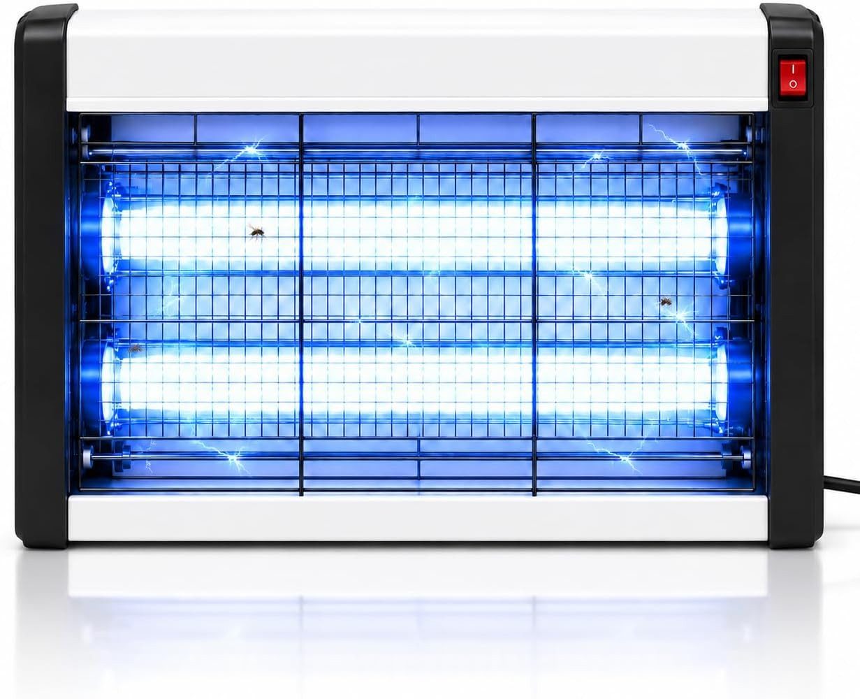 HaushaltO Insektenvernichter Mückenlampe elektrisch – Insektenvernichter UV-Licht – Fliegenfalle