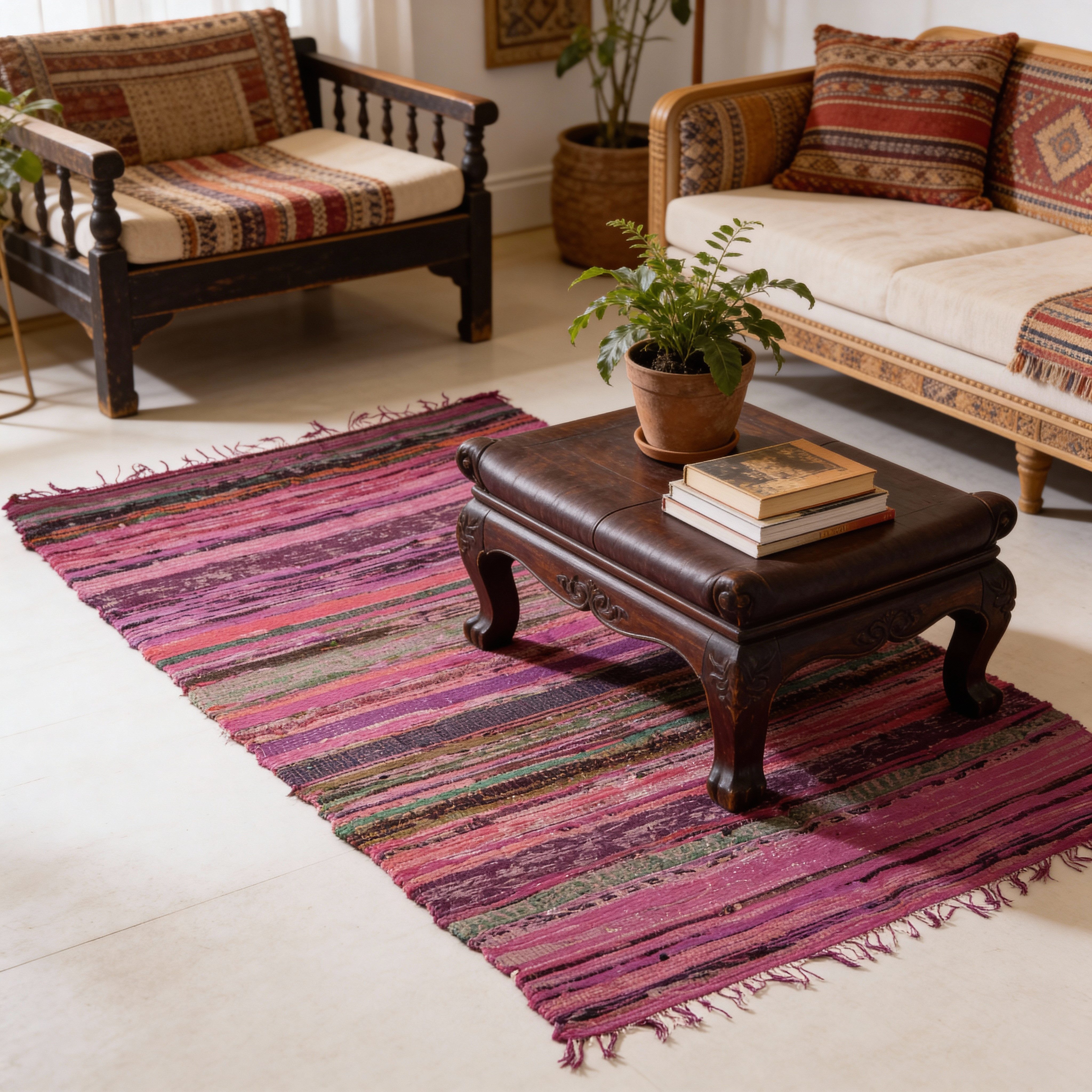 Guru-Shop Teppich Leichter Flickenteppich, Flickendecke 100*160.., Höhe: 10 günstig online kaufen