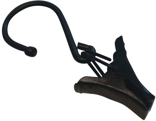 GARDINIA, schwarz/matt Seilklammern, Seilspanngarnituren, Serie Seilspanngarnitur (Packung, 20-St),