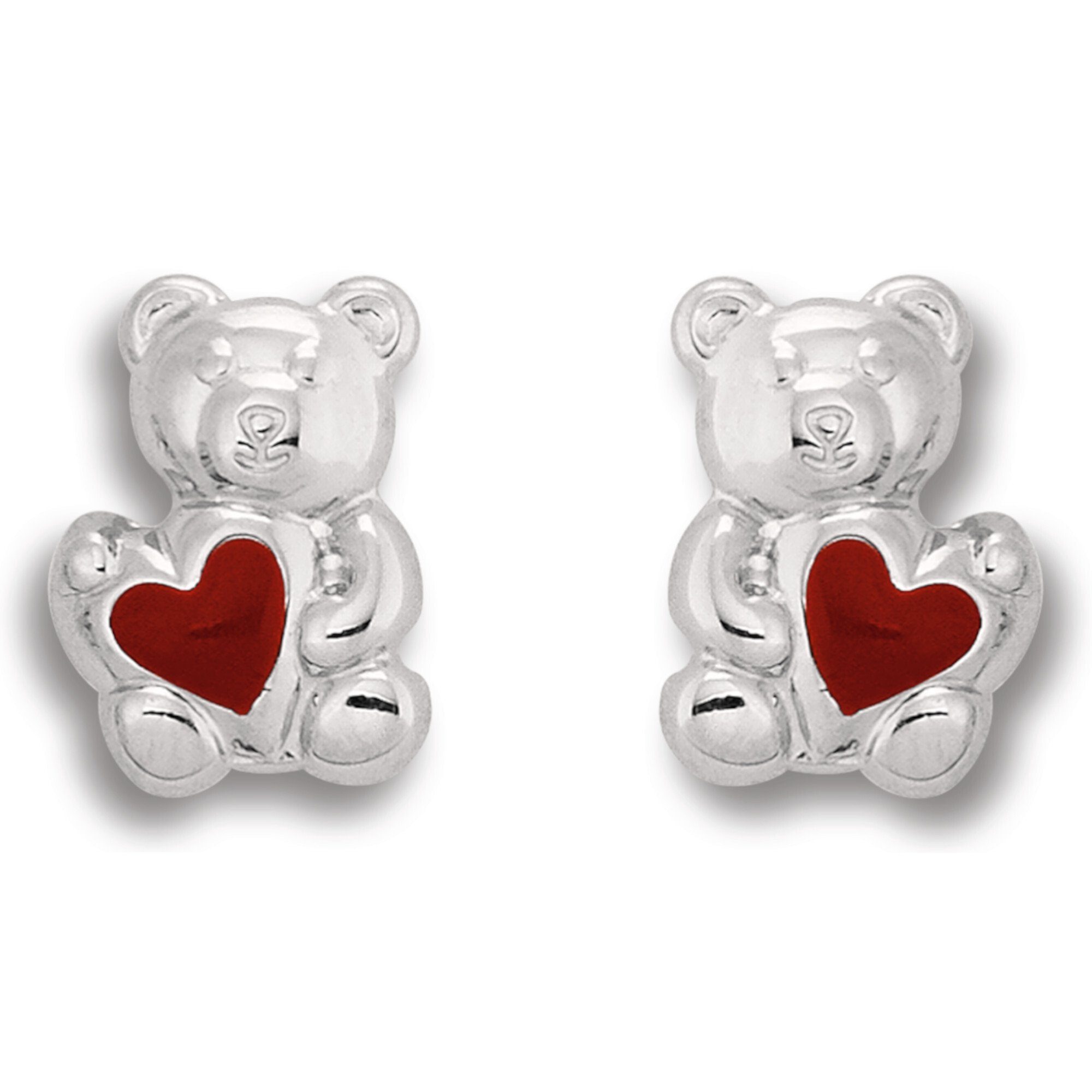 ONE ELEMENT Paar Ohrstecker Teddy Bär Silber Ohrringe aus Ohrstecker 925 Silber, Schmuck Damen Teddy-Bär