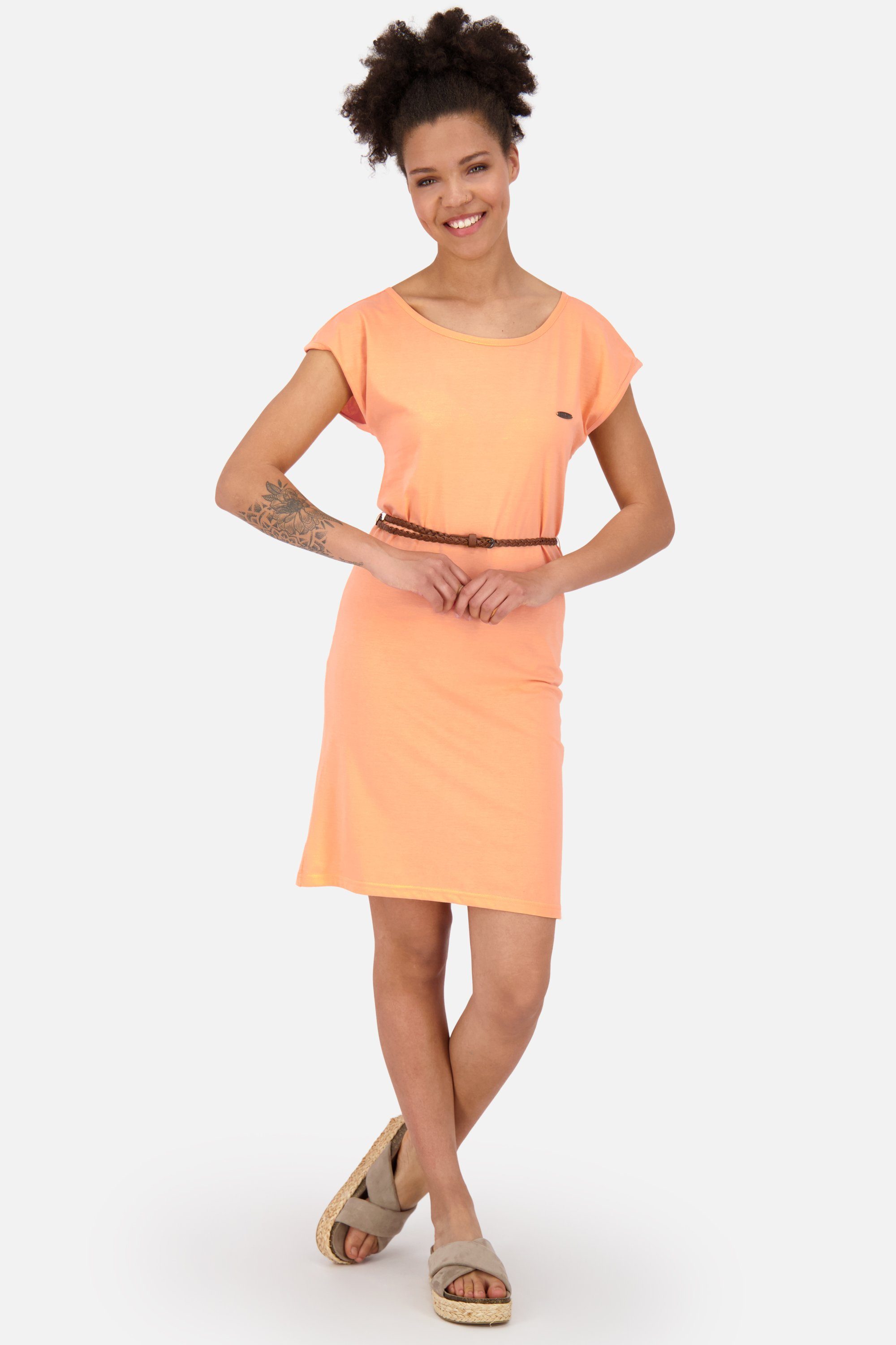 Sommerkleid Damen ElliAK A Kickin tangerine & Alife Sommerkleid, Kleid Dress Shirt melange
