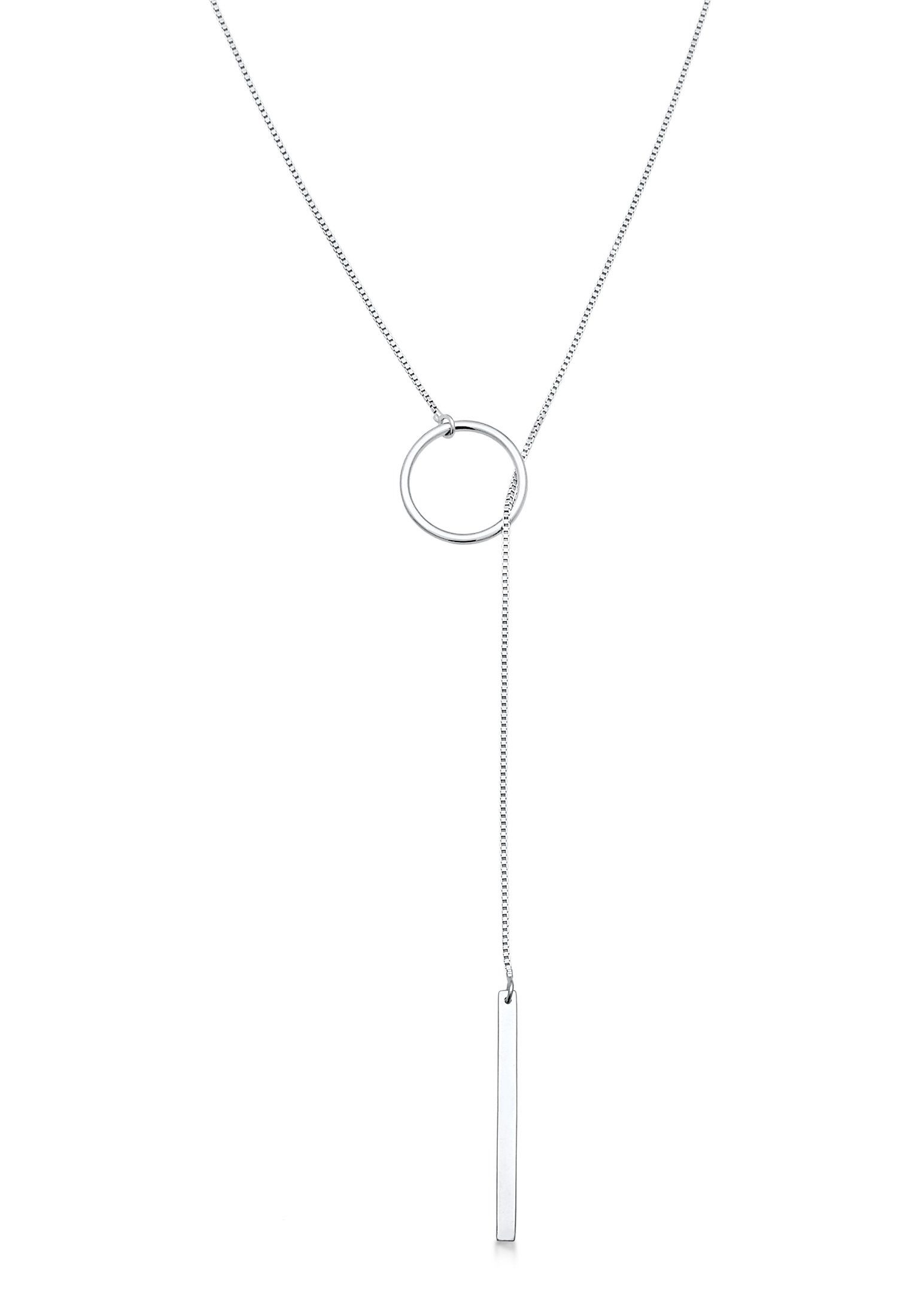 Elli Kette ohne Anhänger Y-Kette Kreis Stab Feminin 925 Silber günstig online kaufen