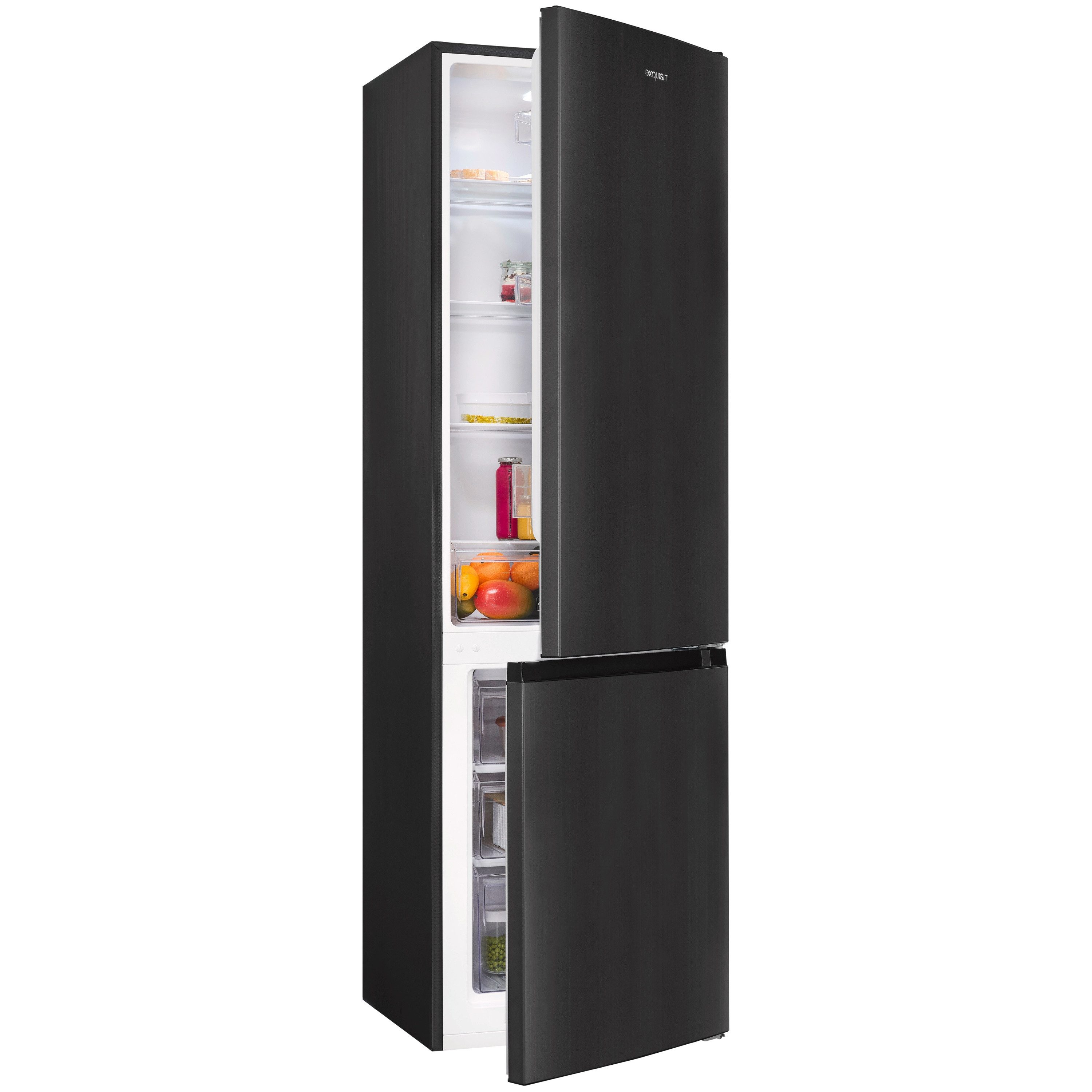 exquisit Kühl-/Gefrierkombination KGC5265-70-040D, 180 cm hoch, 54,5 cm breit, 262 l Nutzinhalt gesamt, 4 Sternefach, Energieklasse D