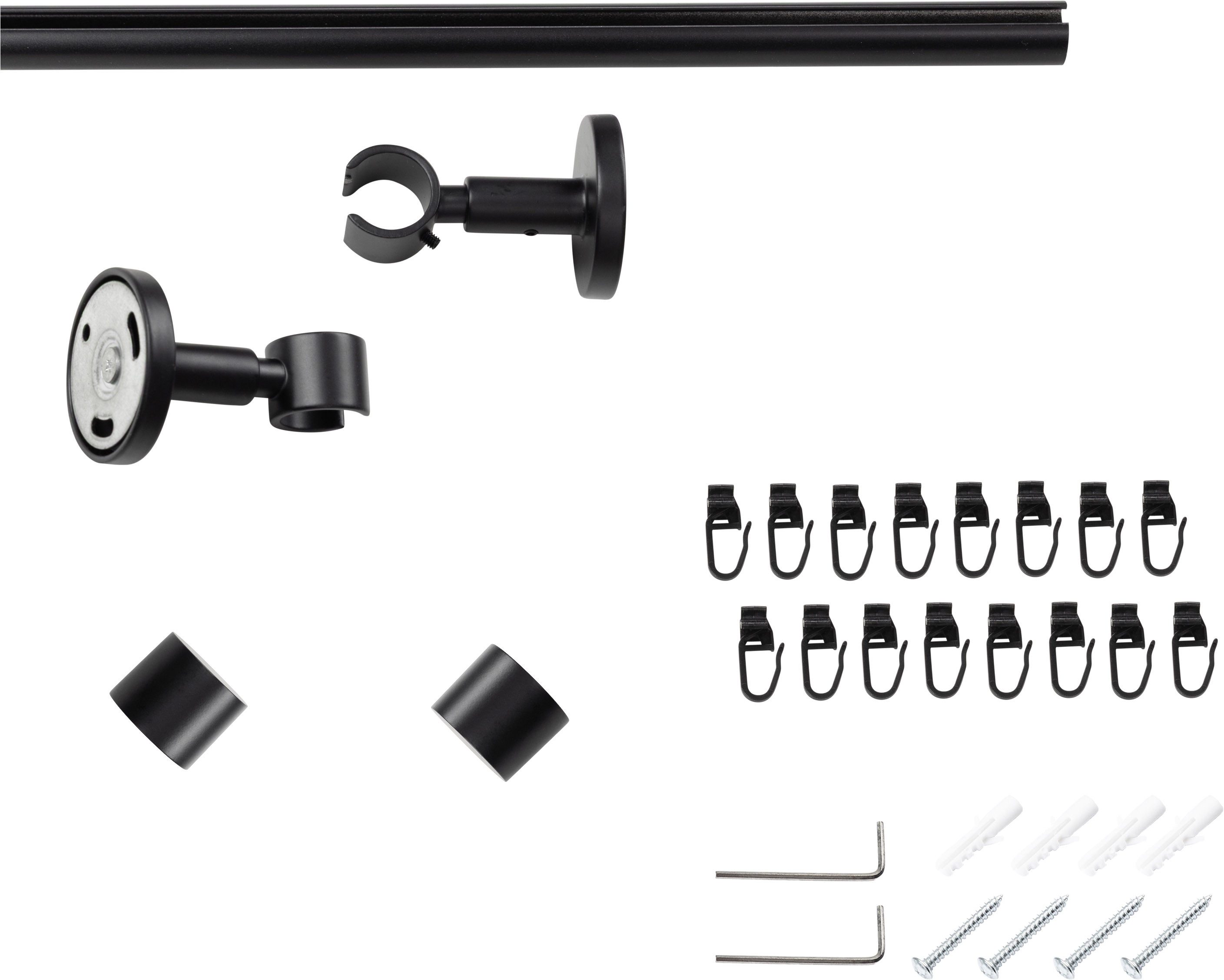 SN DECO GROUP Gardinenstange Gardinenstange Innenlauf Brest Ø 19 mm, 1-läufig, Fixmaß, Ø 19 mm, Fixmaß, kürzbar – Bild 3 von 4