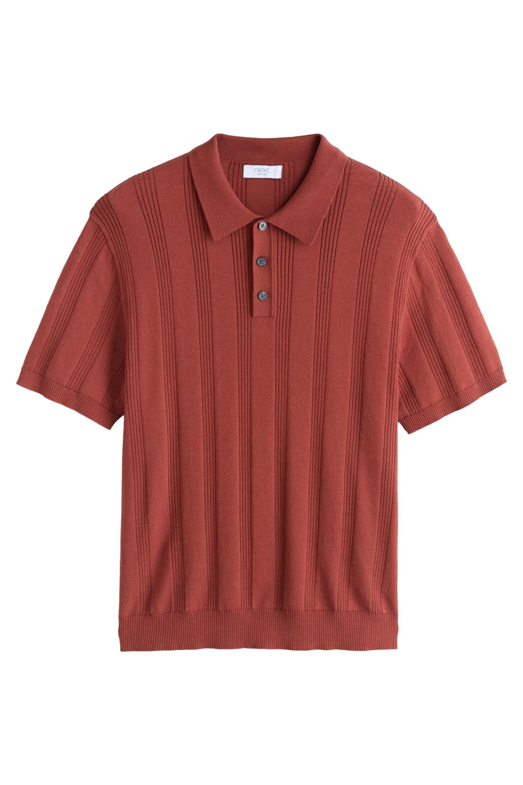 Next Poloshirt Regular Fit Poloshirt aus Strick, Pointelle (1-tlg)