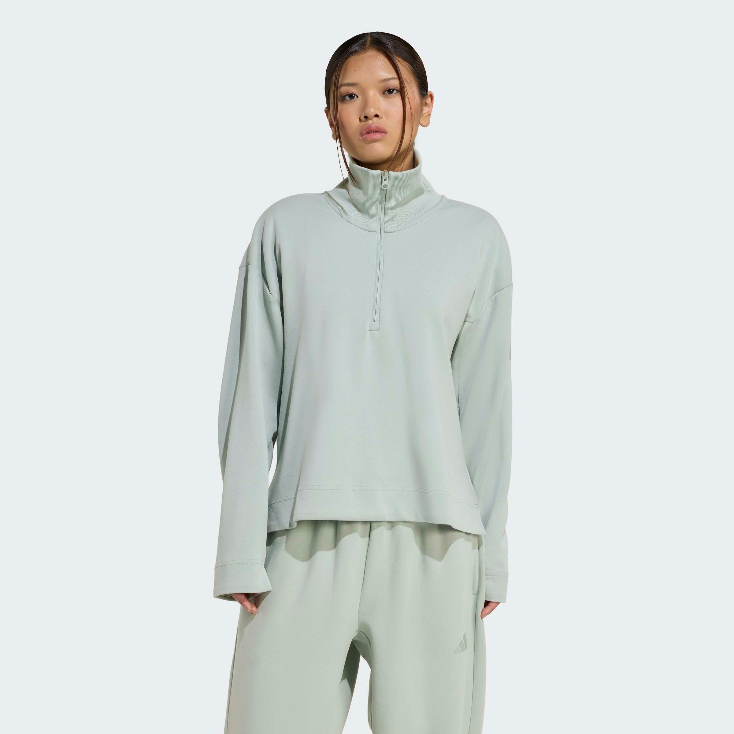 adidas Sportswear Sweatjacke SOFT LUX, REISSVERSCHLUSS BIS ZUR BRUST