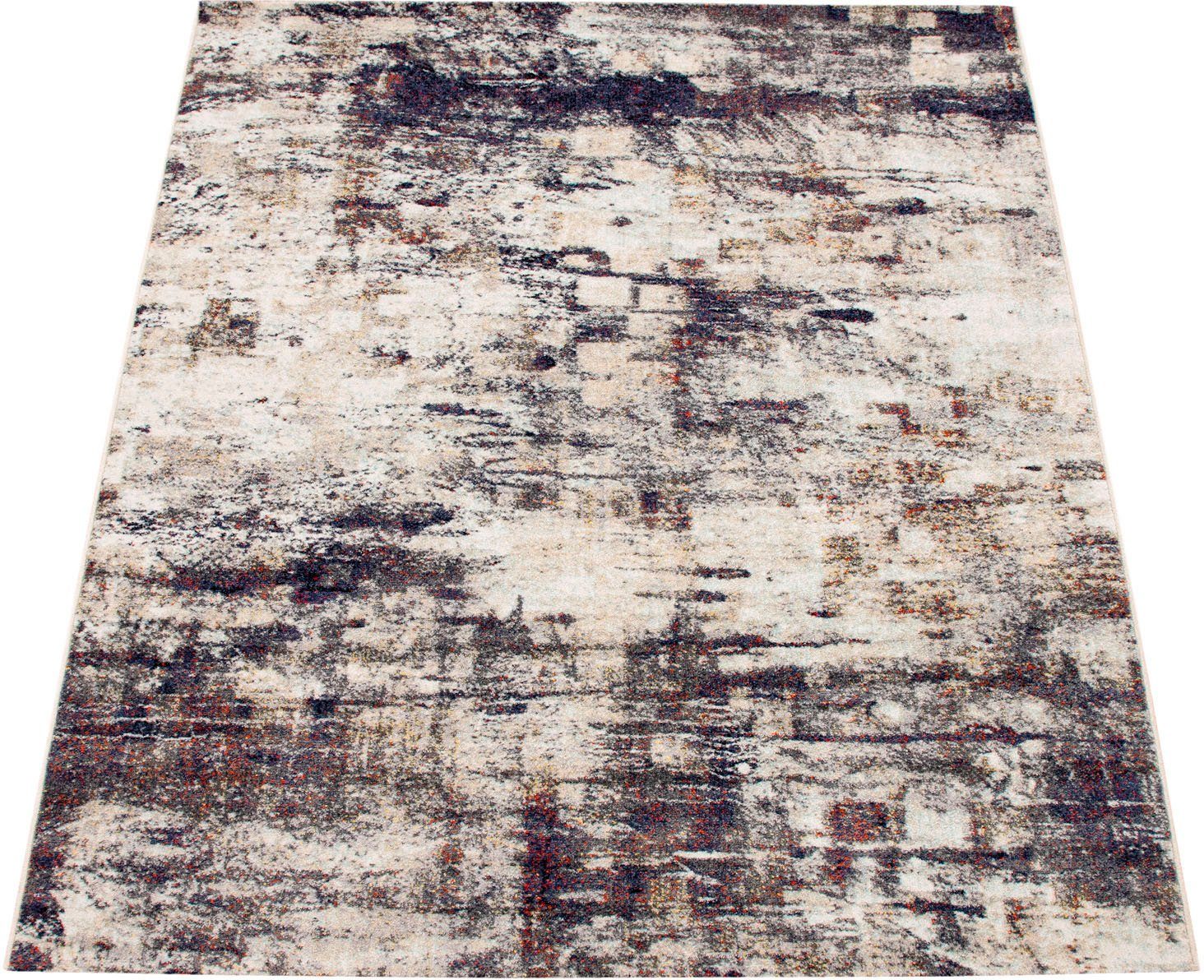 Paco Home Teppich Jazz 711, rechteckig, Höhe: 13 mm, Kurzflor, modernes bun günstig online kaufen