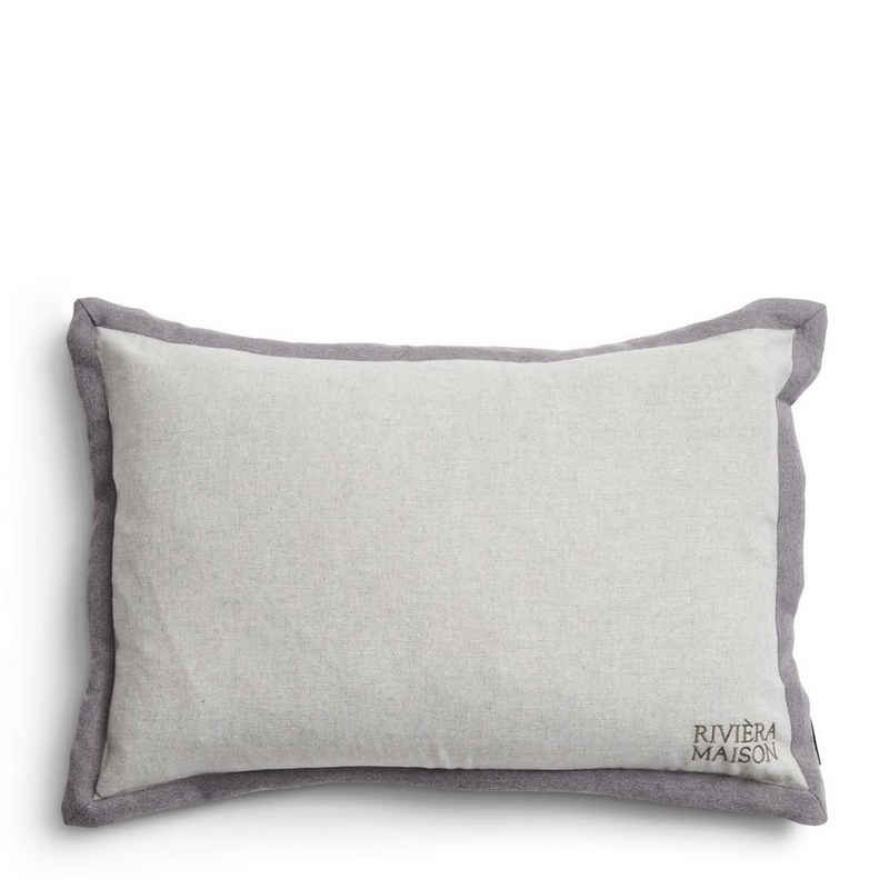 Kissenbezug RM Flori Pillow Cover 65x45 grey, Подушкиbezug, Rivièra Maison