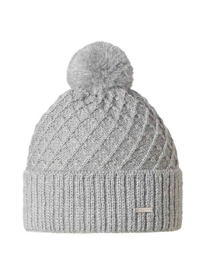 STÖHR Beanie Stöhr W Cora Damen Accessoires, Bequeme warme Damen Bommelmütze