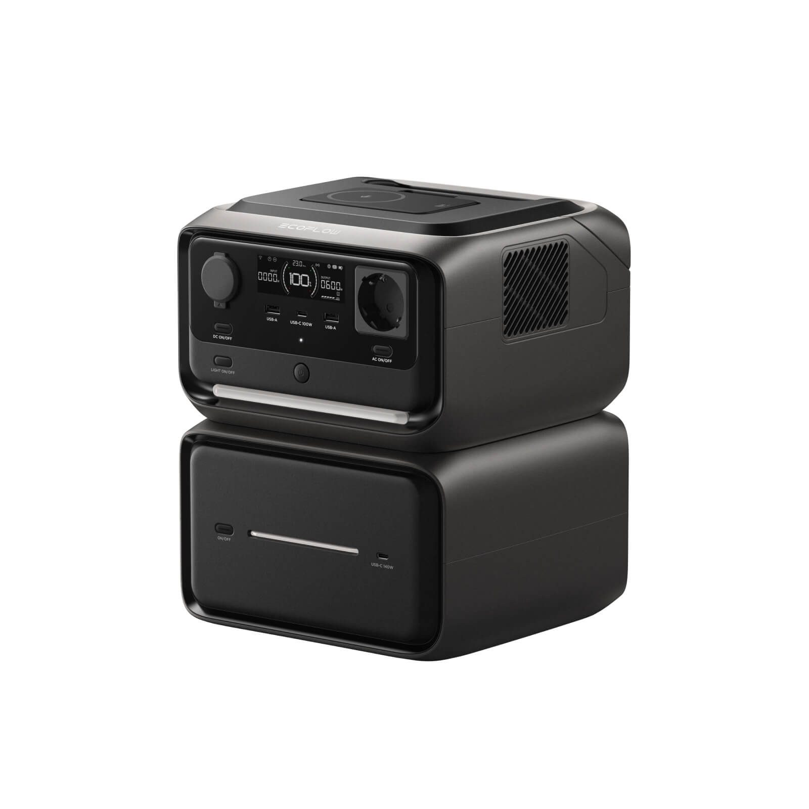 Ecoflow EcoFlow Tragbare Powerstation RIVER 3 Plus (Wireless), 286 Wh Powerstation