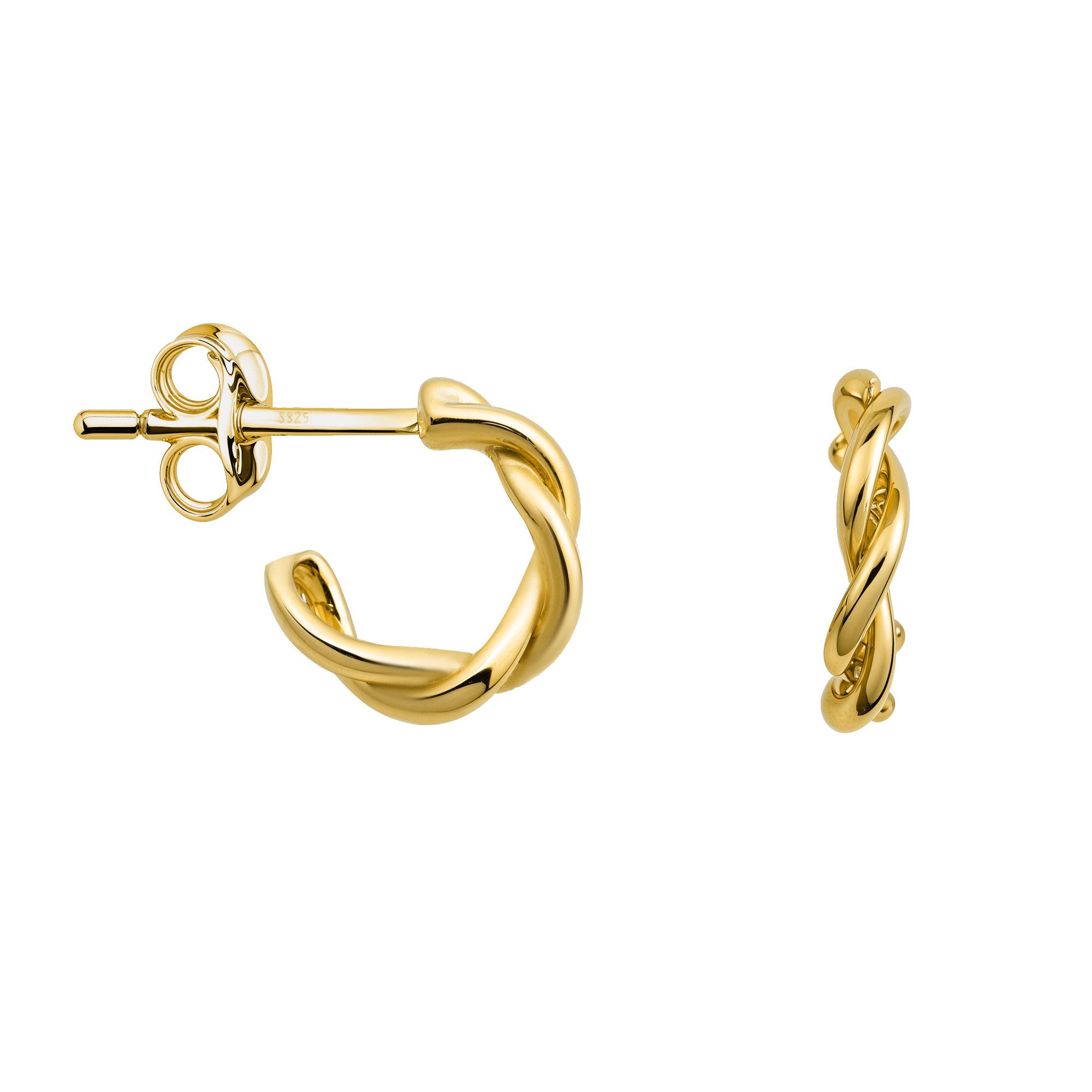 Paar Creolen Gebogen