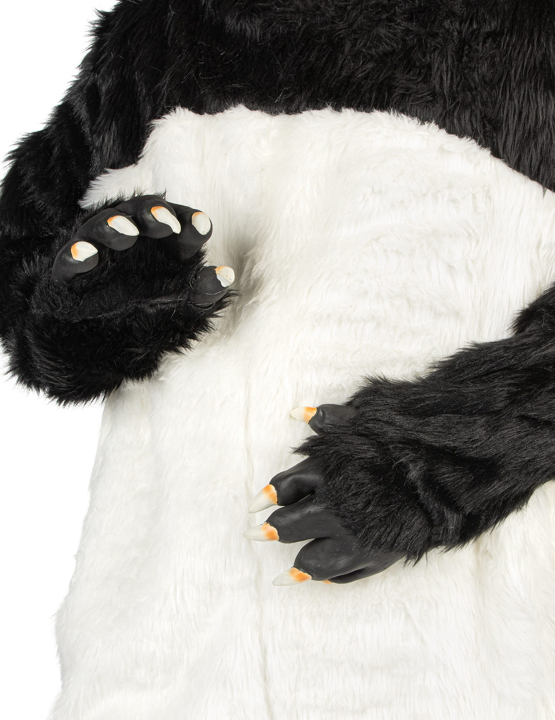 JADEO Kostüm Panda Kostüm Overall schwarz-weiss