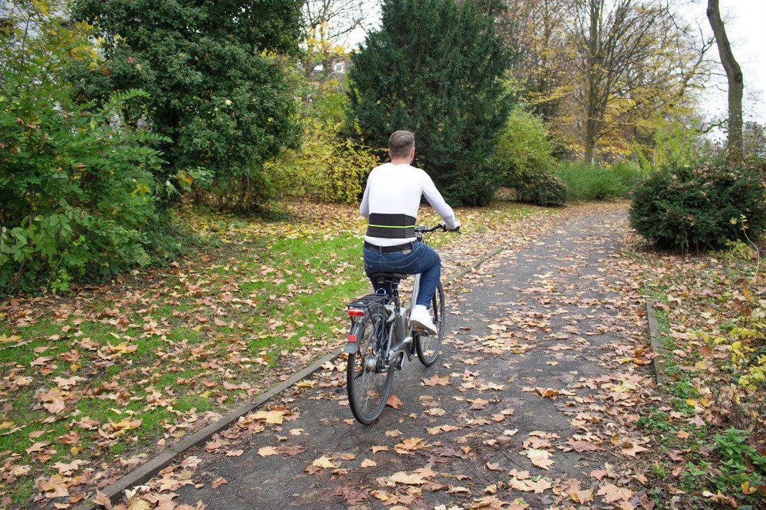Hydas Rücken Stützgürtel Fahrrad und Sport Rückenstützgürtel, mit Tasche 80-140cm Taille