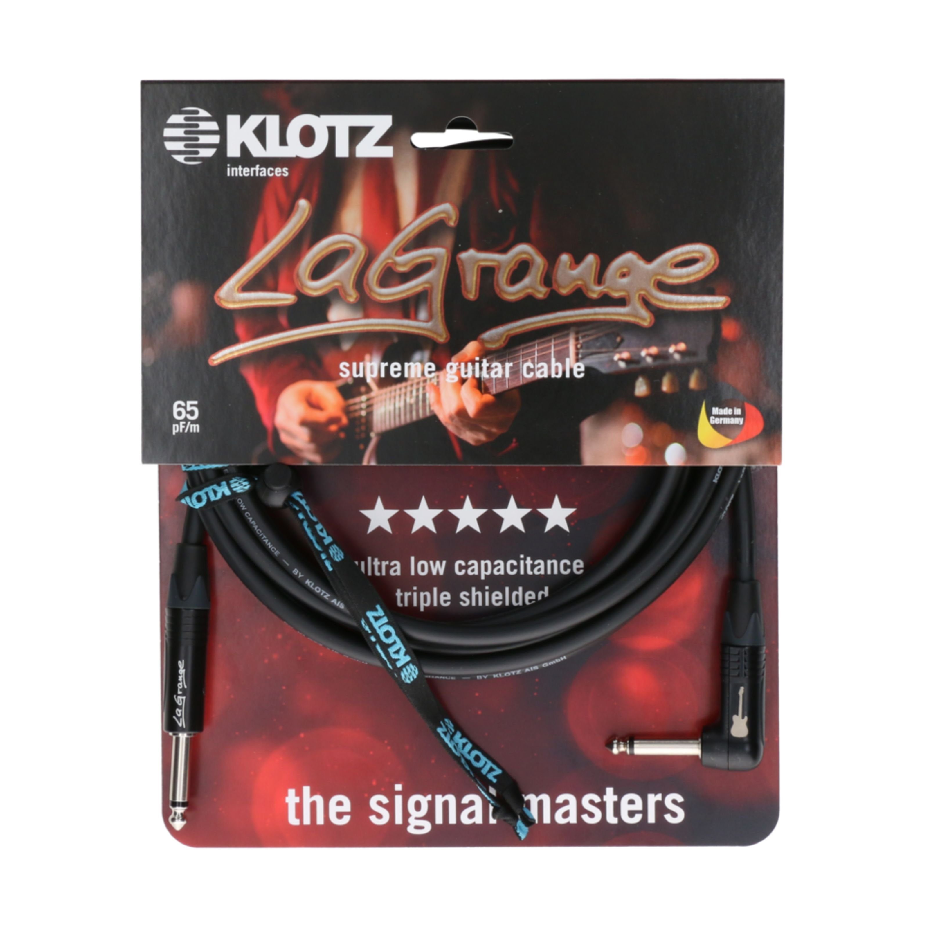 Klotz Cables Instrumentenkabel, LA-PR0300 LaGrange Supreme Guitar Cable 3 m - Instrumentenkabel