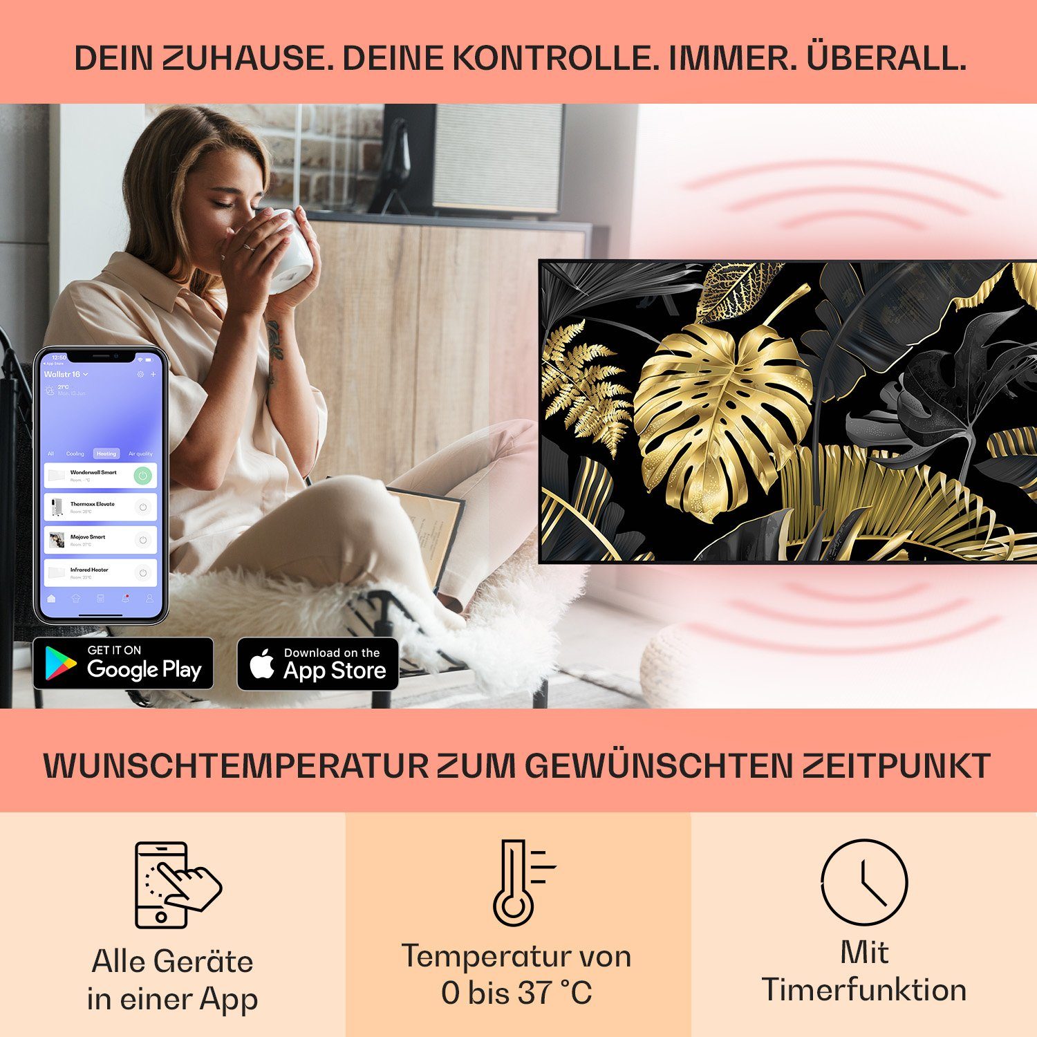 Klarstein Heizkörper Wonderwall Air Art Smart günstig online kaufen