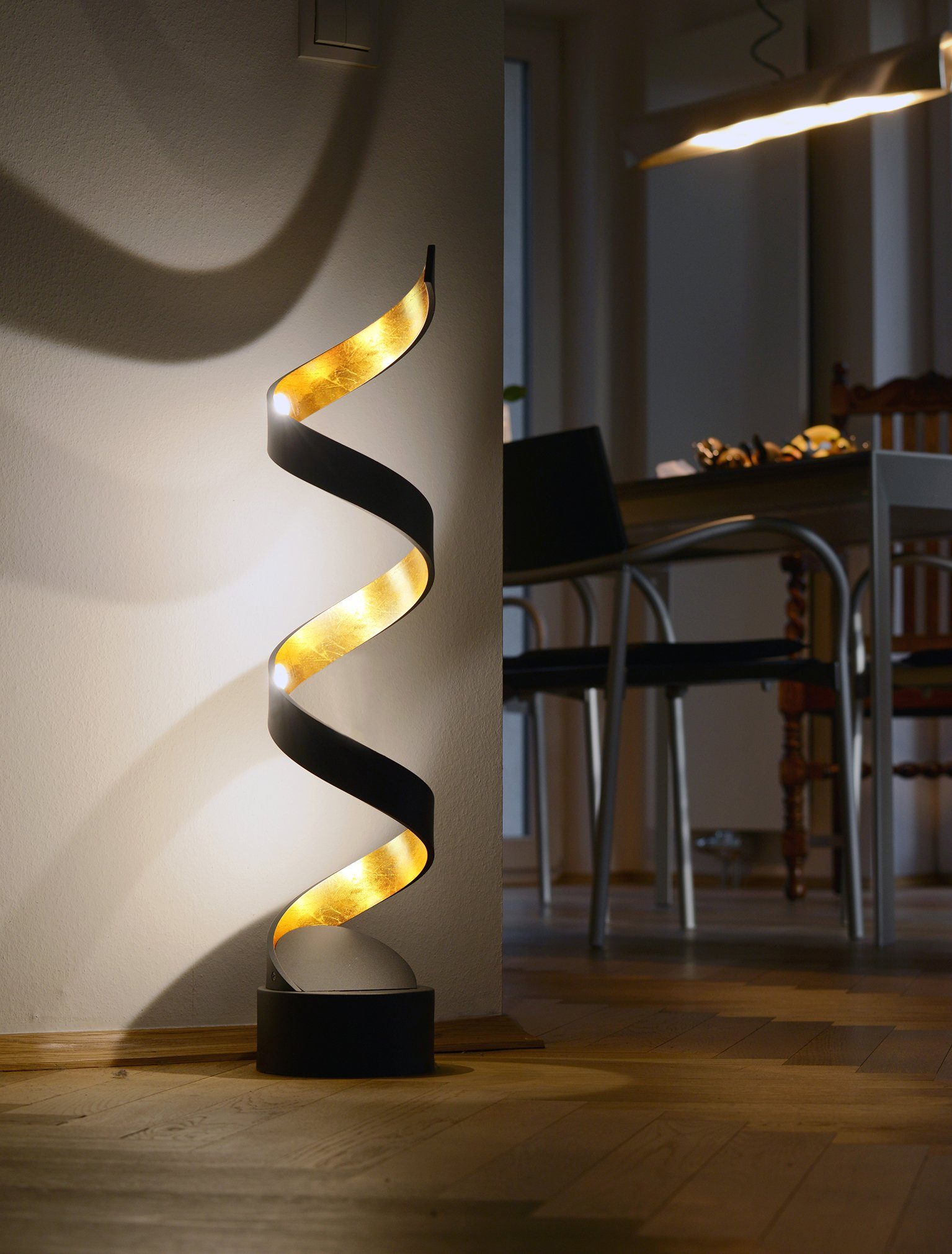 HELIX, Warmweiß Design Tischleuchte LED LED fest integriert, LUCE