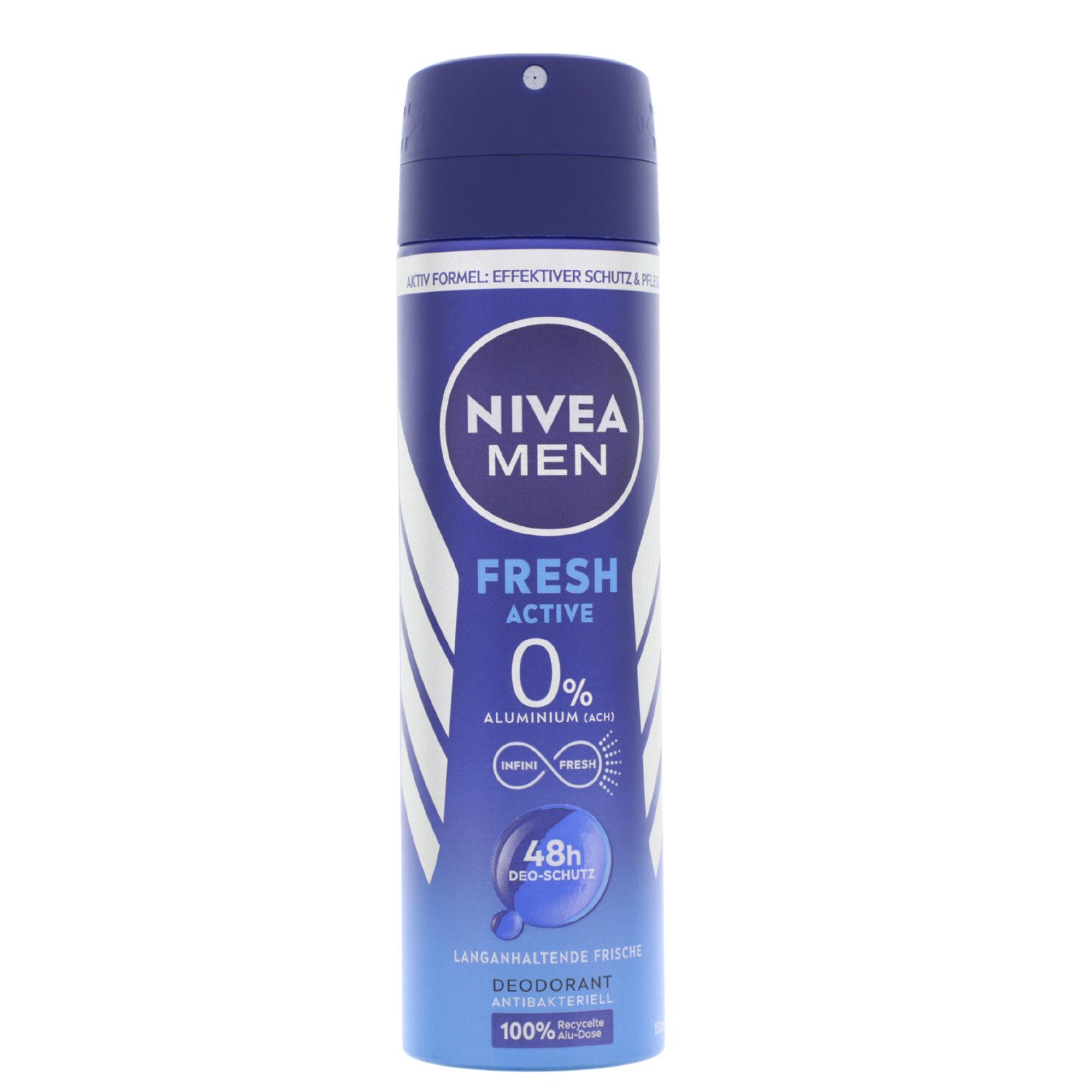 Nivea Deo-Spray Nivea Men Fresh Active Deo Spray 150ml 48h Schutz 0% Aluminium