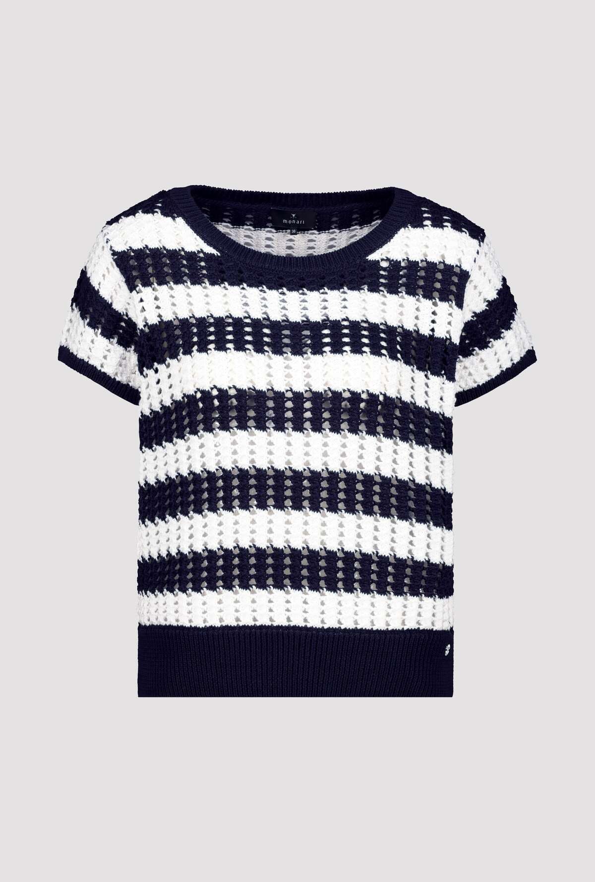 Monari Strickpullover Regular fit mit Ajour-Muster