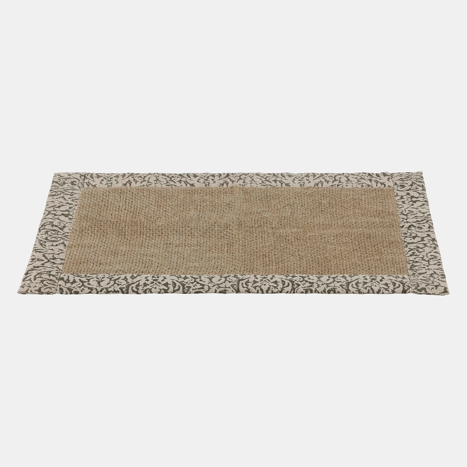 Mirabeau Badematte Badematte Falmont beige, Höhe 60.0 mm, 100% Leinen, Unterseite: Silikon