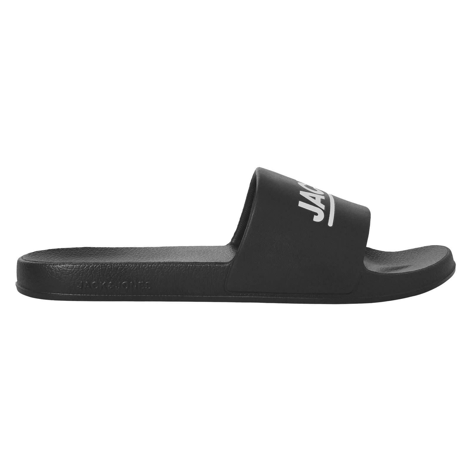 Jack & Jones JFWOLLIE Slider LN Badeschuh mit plakativem Markenschriftzug