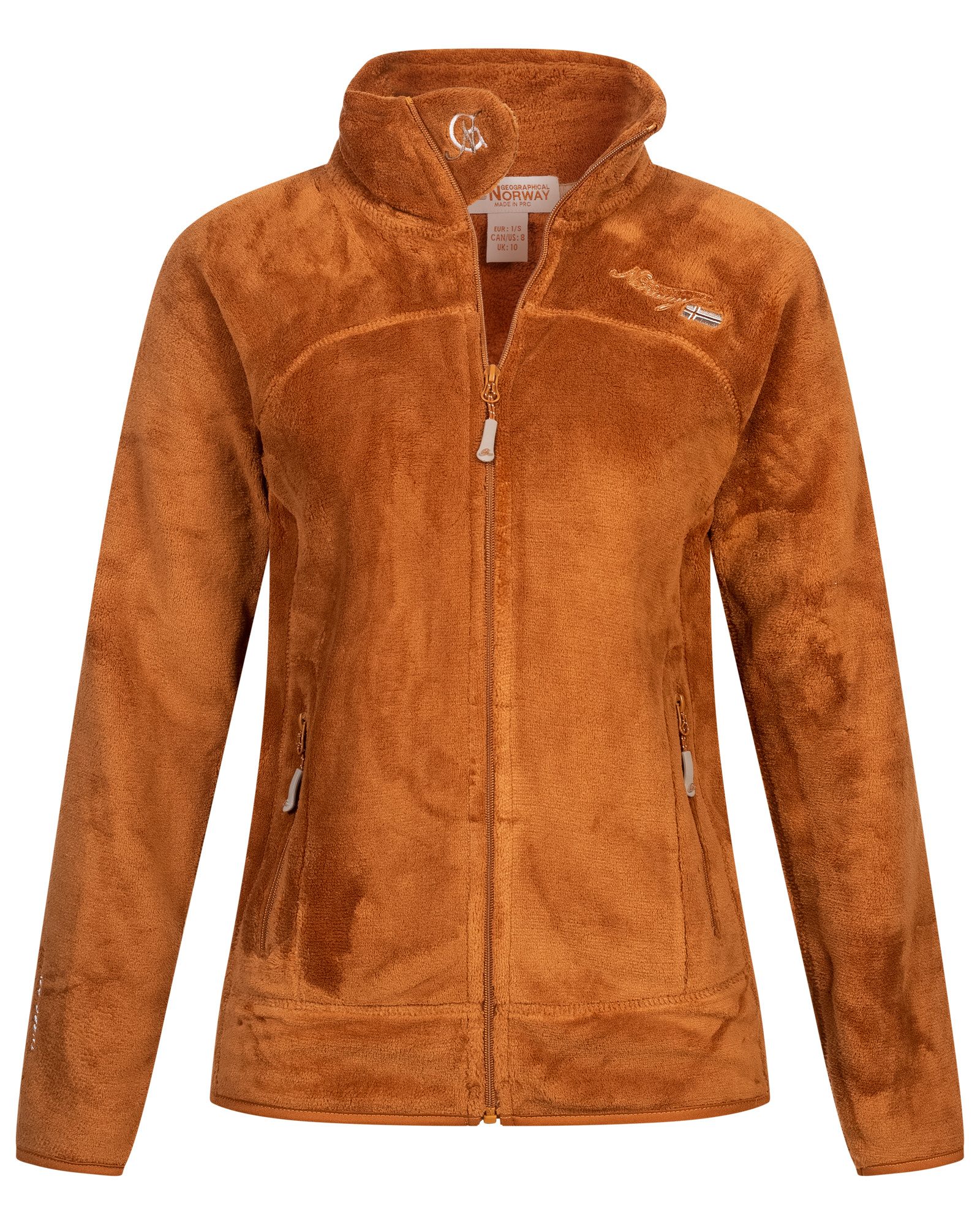 Geographical Norway Fleecejacke Damen Teddy Fleece Jacke Herbst Winter Jack günstig online kaufen