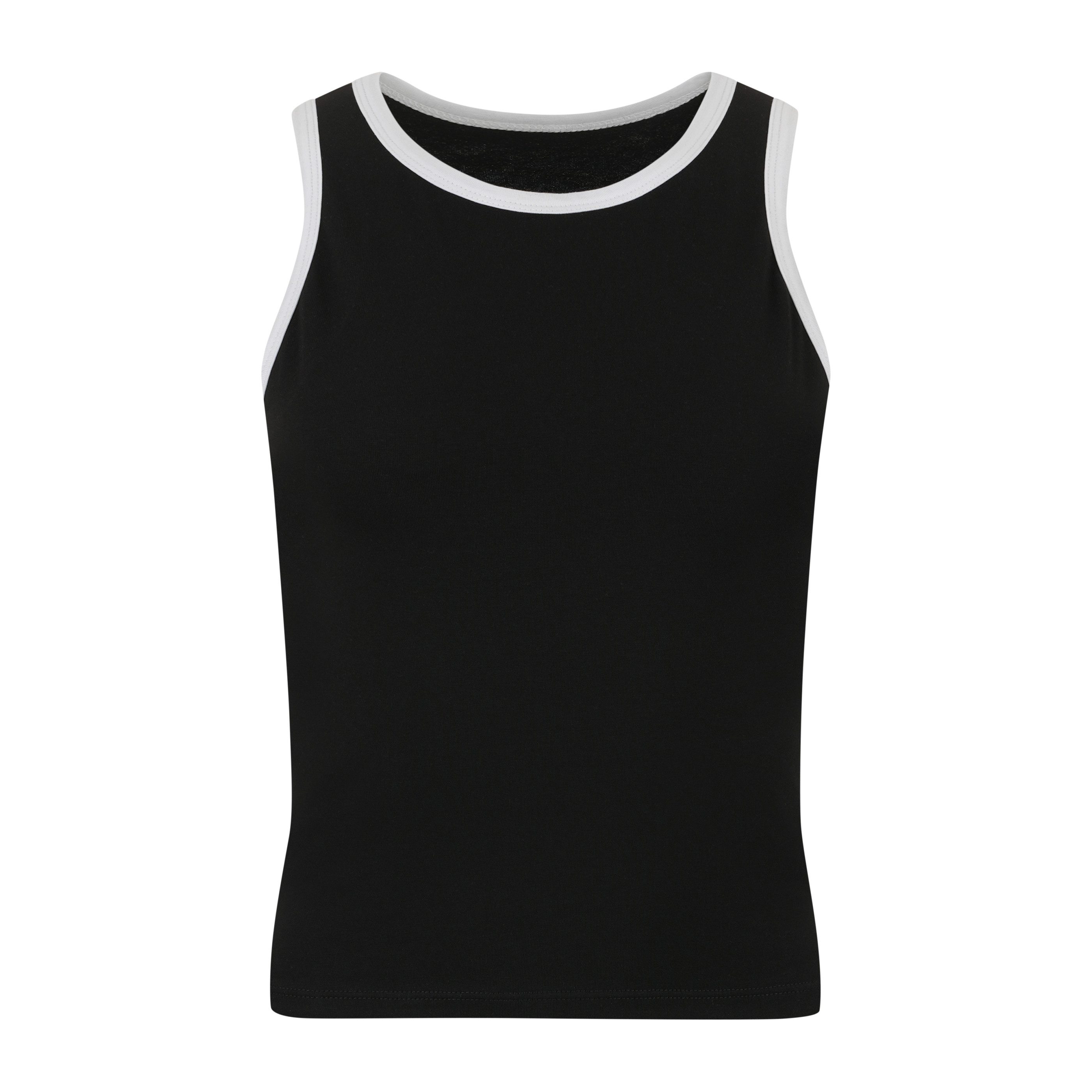 Evoni T-Shirt Damen Ärmelloses Top Bequemes Baumwollshirt mit Stretch günstig online kaufen