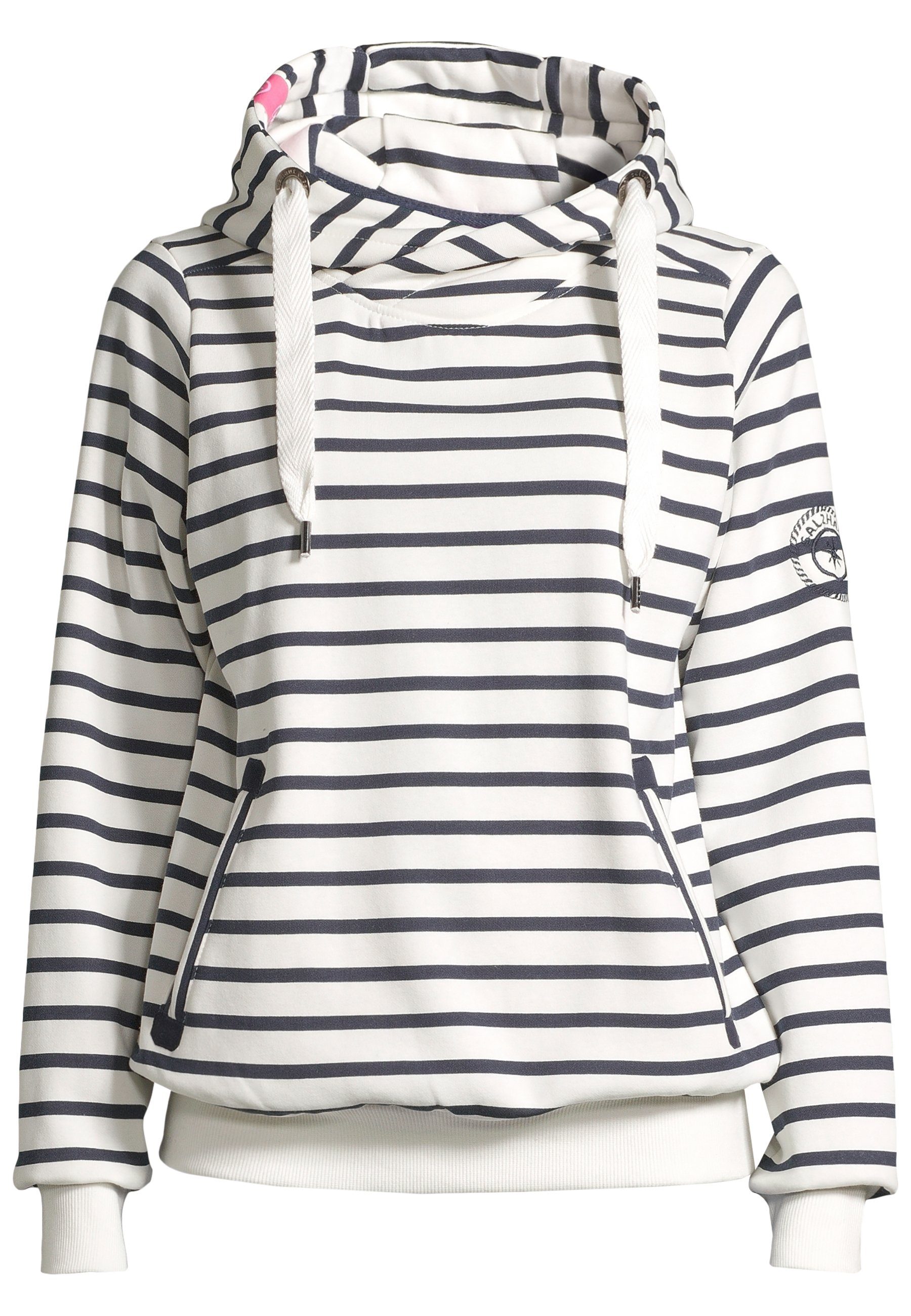 salzhaut Hoodie SÜNN - RINGEL Damen Tailliert günstig online kaufen