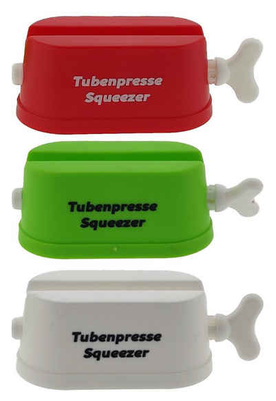 Tubenquetscher 3er Set Tubenpresse Squeezer (3 St), Kunststoff, Tubenpresse Tubenaufroller Tubenentleerer Squeezer Nachhaltigkeit
