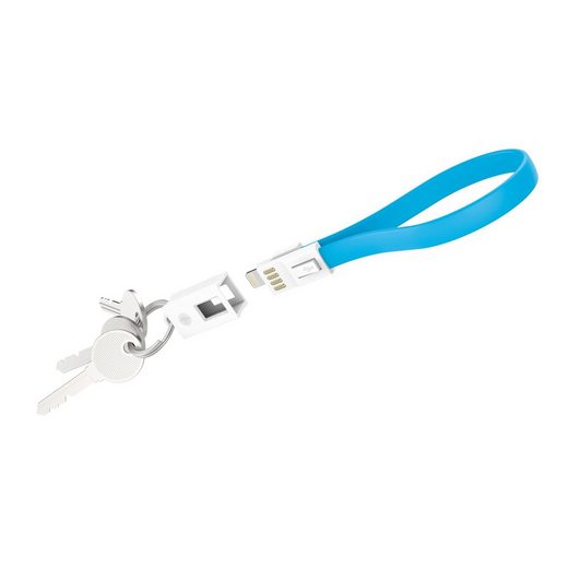XLAYER »Kabel XLayer Colour Line Key Cable Lightning 0.2m Blue« Smartphone-Kabel, Lightning, Lightning (20.00 cm)