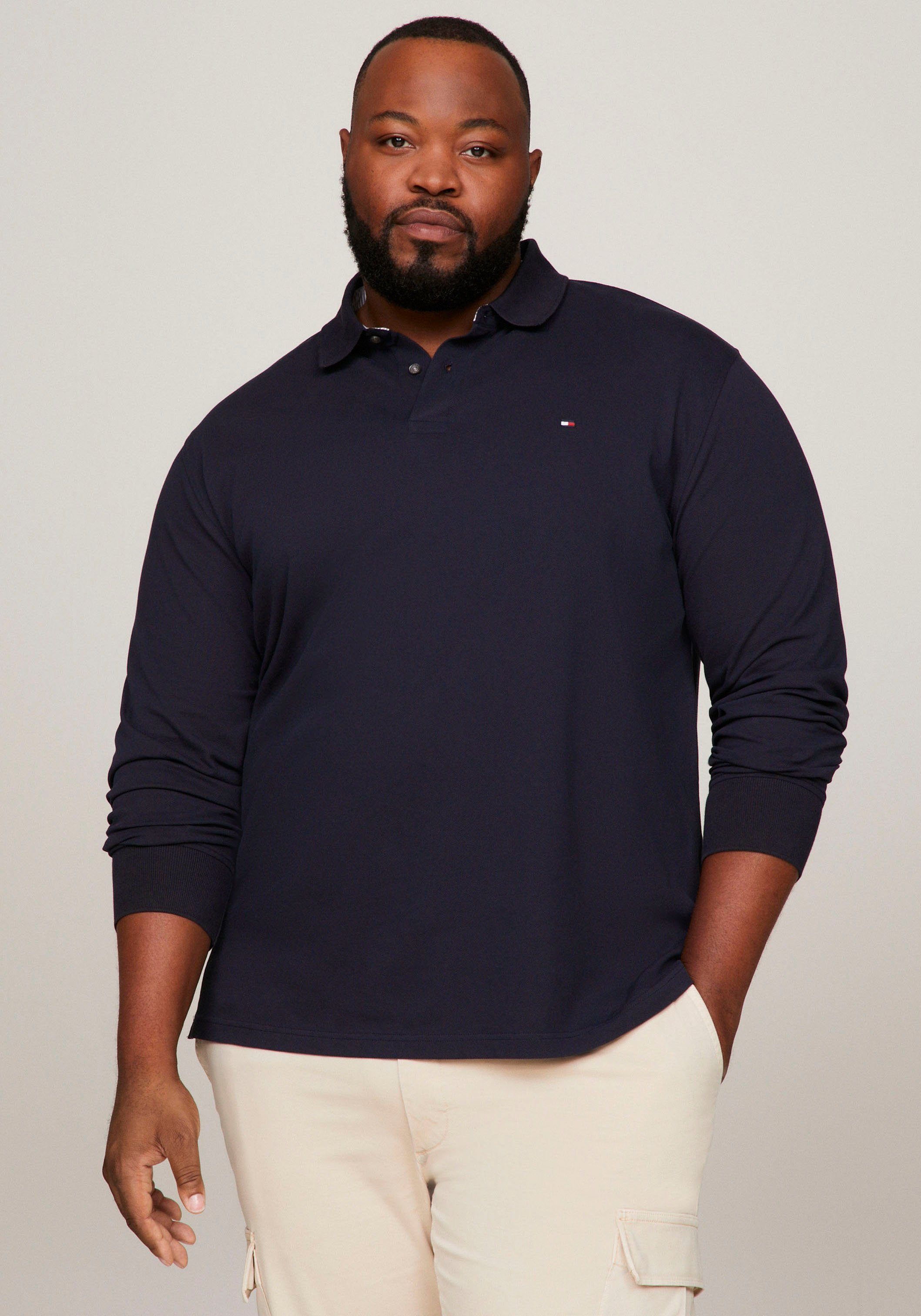 Tommy Hilfiger Big & Tall Langarm-Poloshirt günstig online kaufen