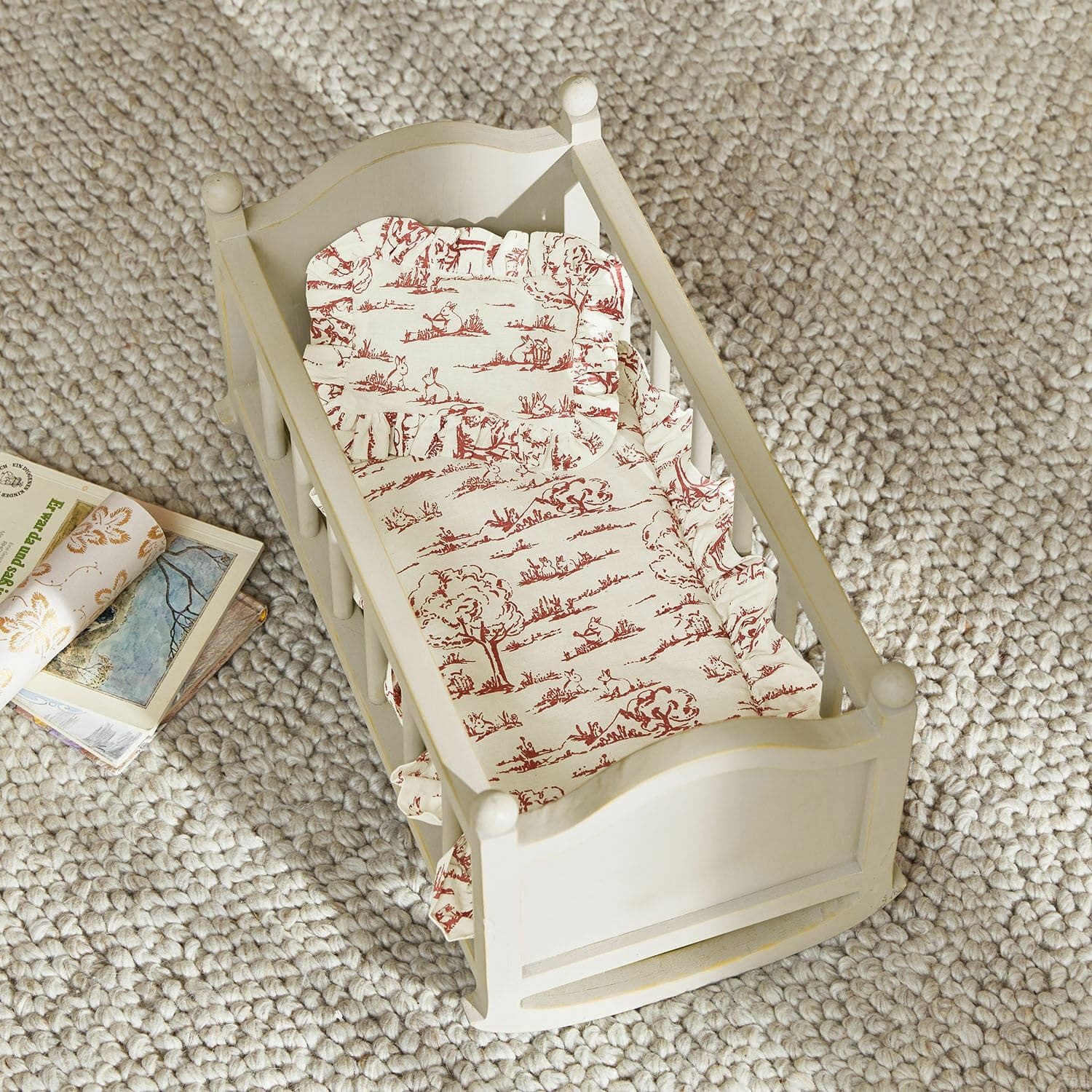 Mirabeau Puppen Bettwäsche Puppenbettwäsche Fleurine creme/rot günstig online kaufen