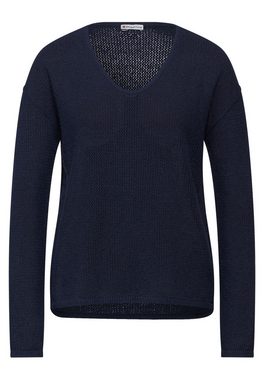 STREET ONE Strickpullover mit transparentem Muster