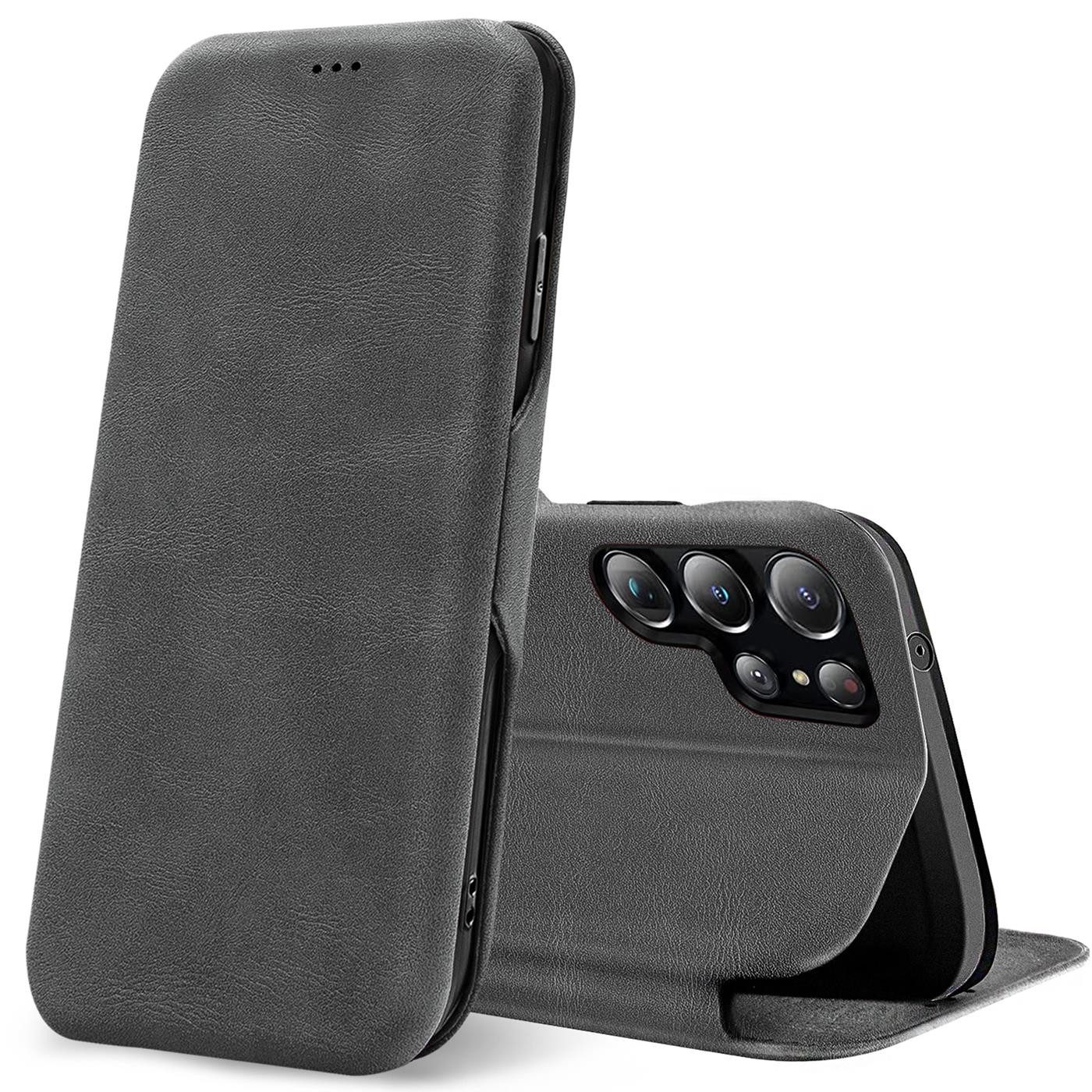 CoolGadget Handyhülle Premium Klapptasche Wallet Case für Samsung Galaxy S25 Ultra, Handy Tasche mit Kartenfach Book Schutzhülle