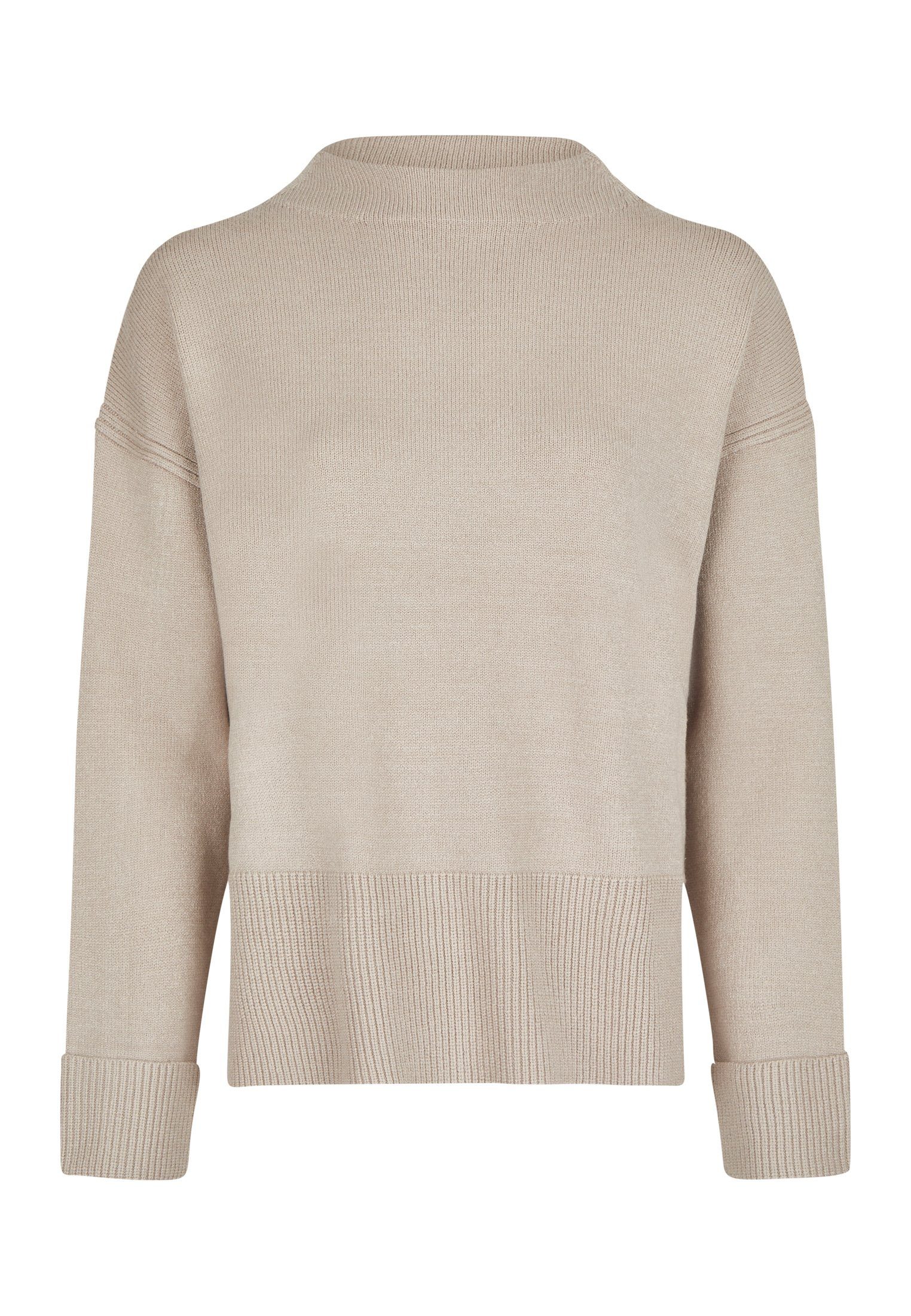 MARC AUREL Rollkragenpullover Pullover mit Schlitzen