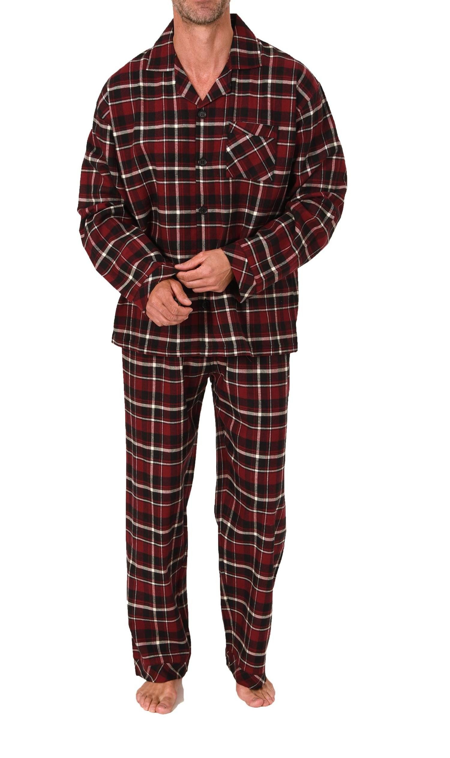 Normann Pyjama Normann Herren Flanell Schlafanzug Pyjama - auch in Übergröße – Bild 4 von 4