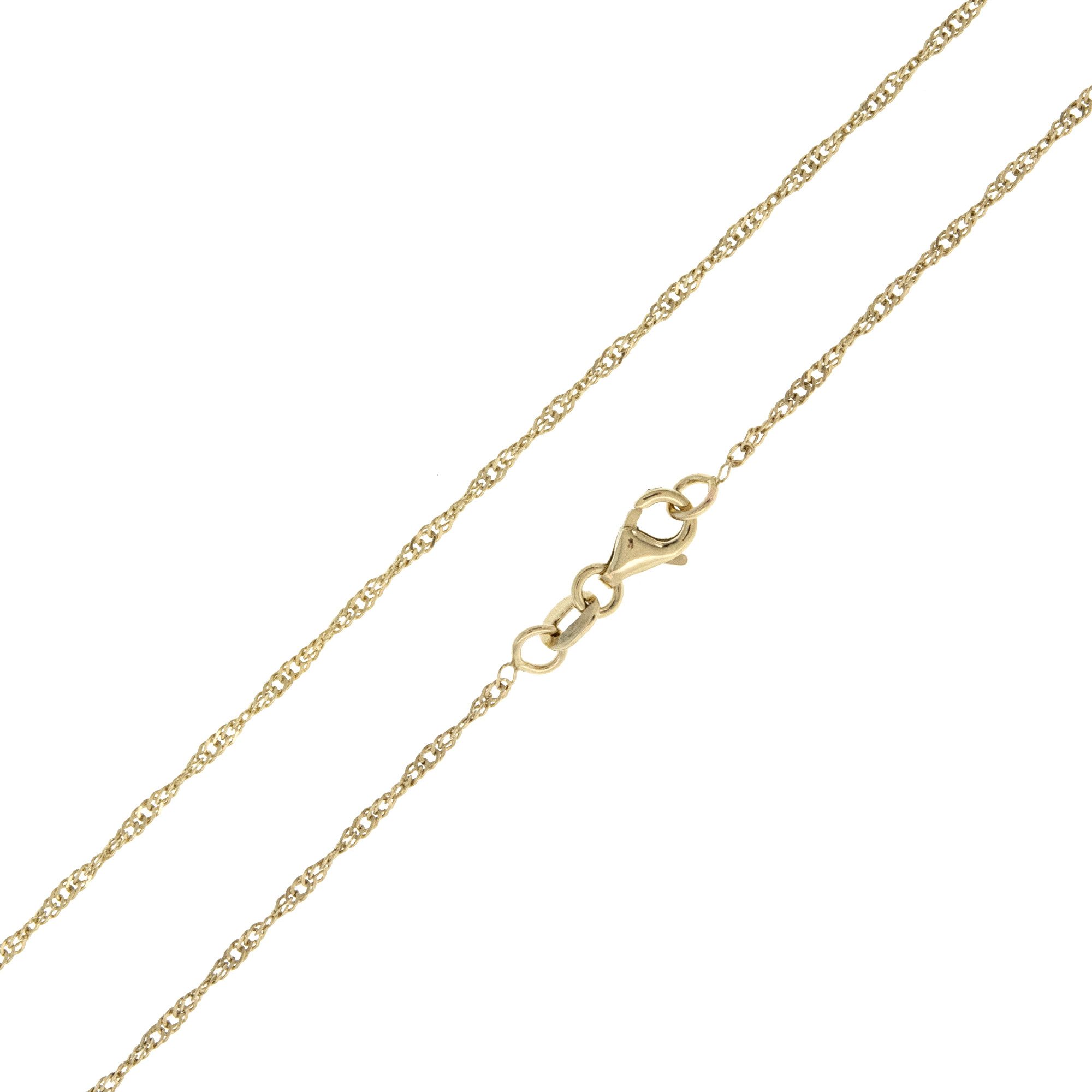 Cavill Goldkette Cavill elegante Singapurkette 375er Gelbgold, 45 cm, 1,77 g Damen (1-tlg)