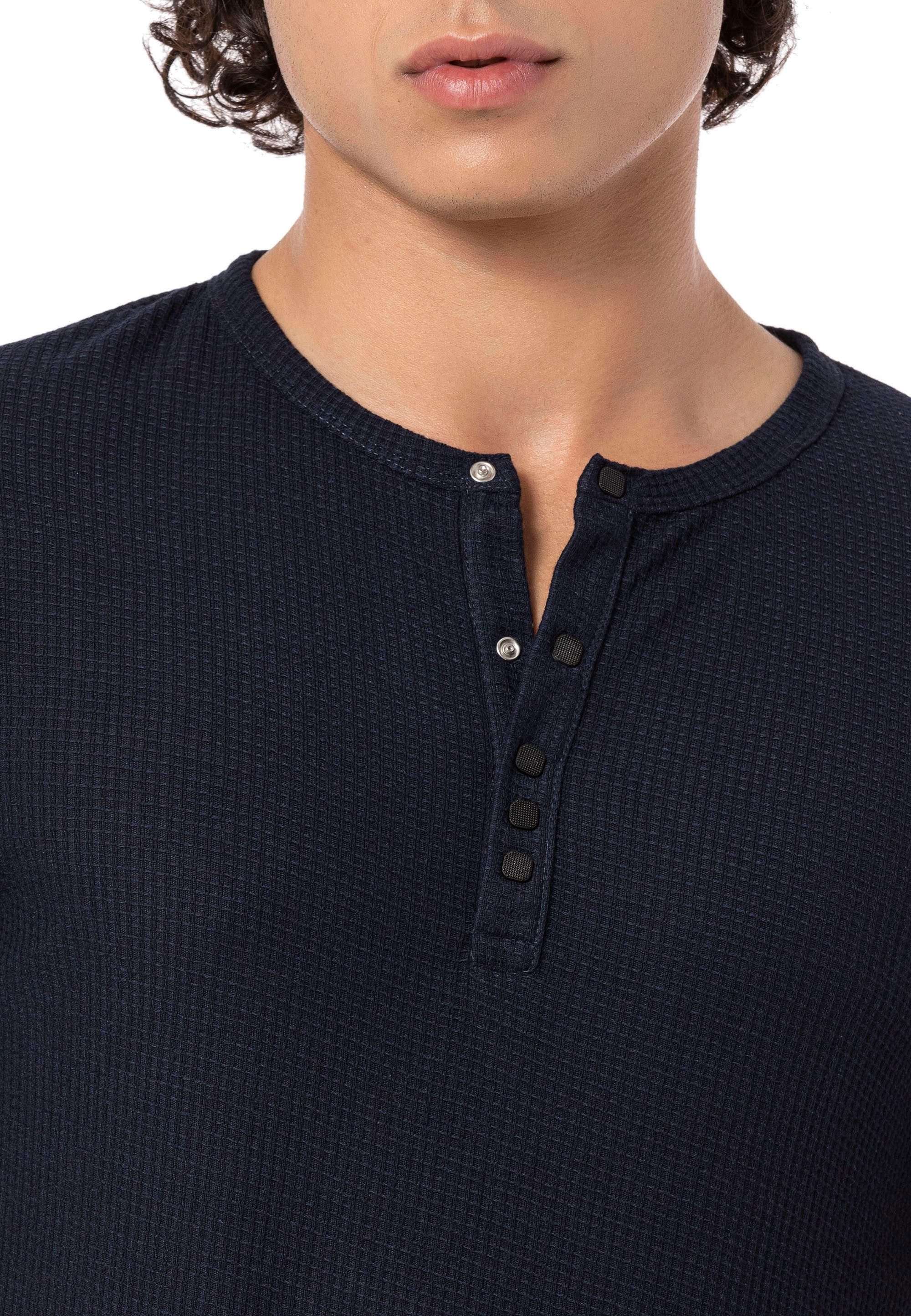 RedBridge T-Shirt mit Henley-Ausschnitt Kurzarmshirt mit günstig online kaufen