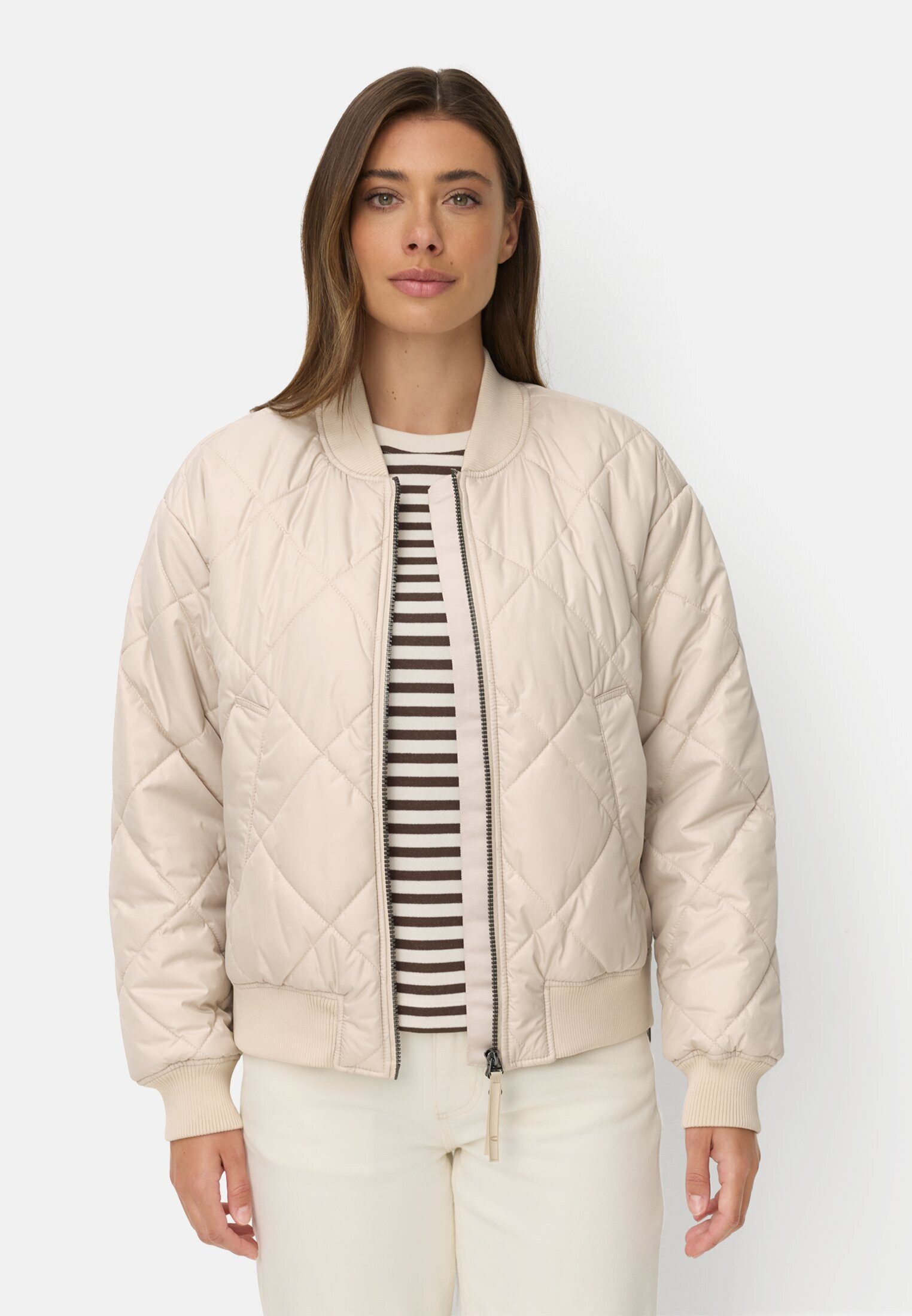 camel active Bomberjacke mit bedrucktem Futter Langarm