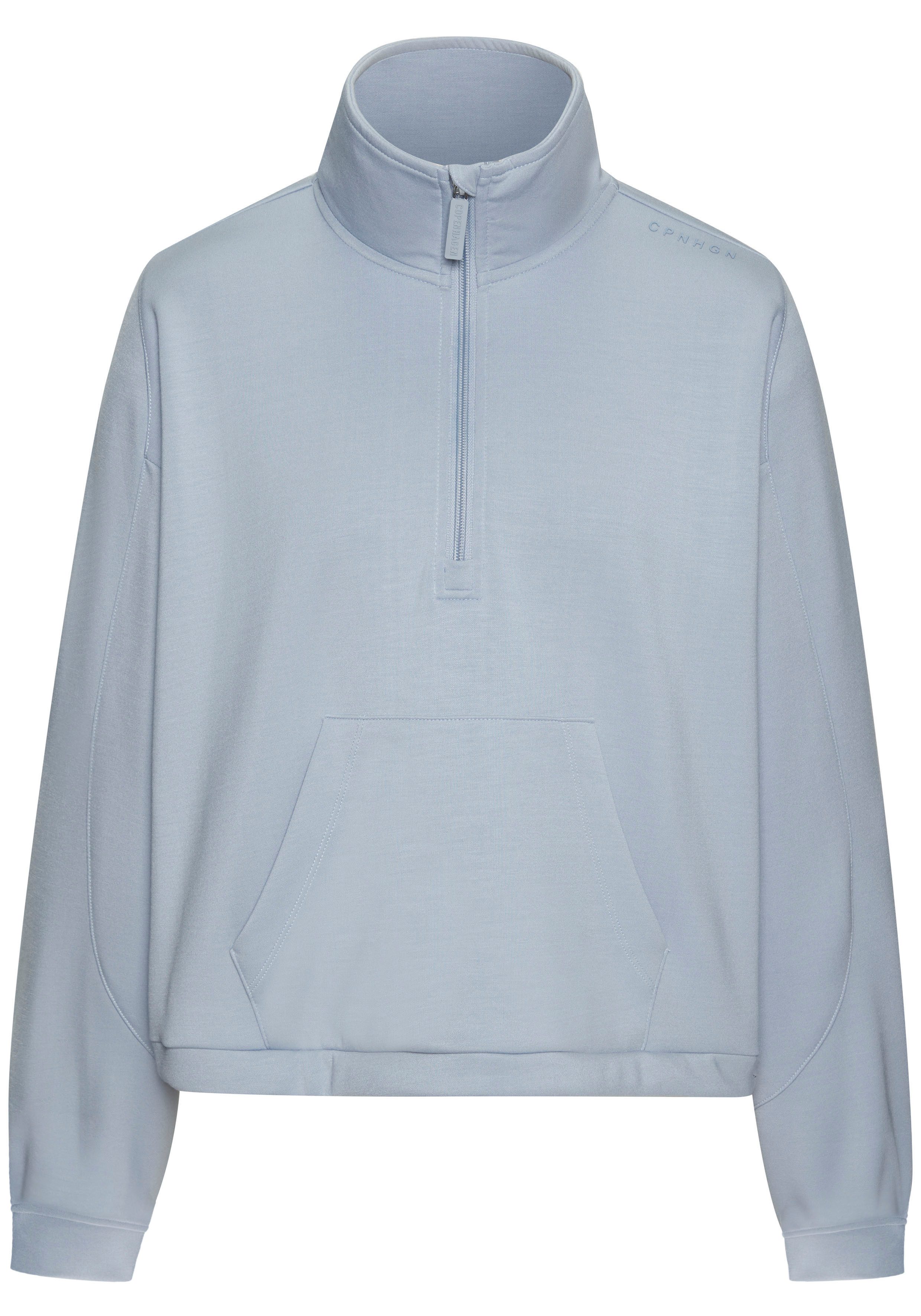 Copenhagen Studios Langarmshirt aus hochwertigem Material mit Stehkragen und Reißverschluss – Bild 2 von 5