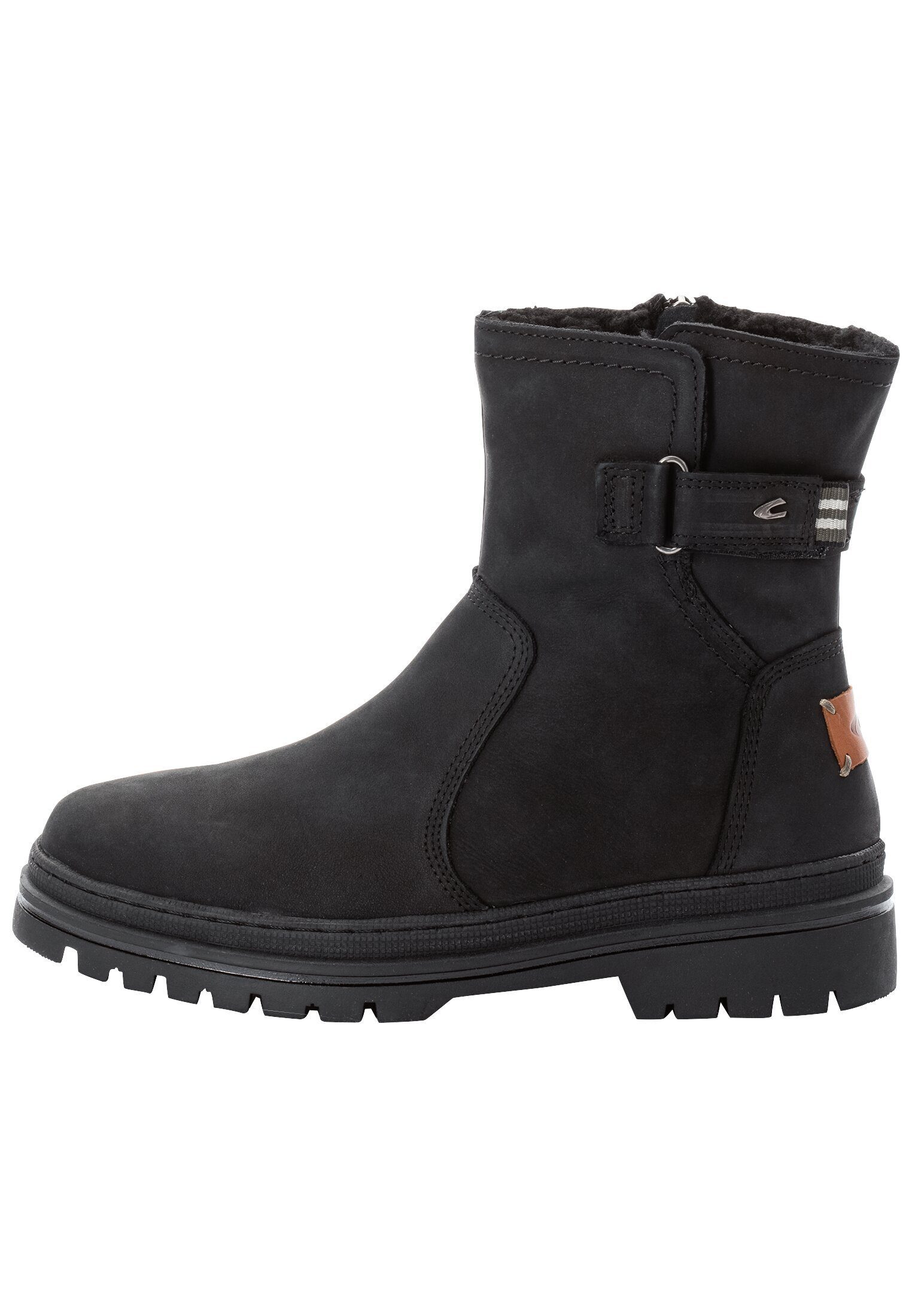 mit warmem Wollfutter Schnürstiefelette