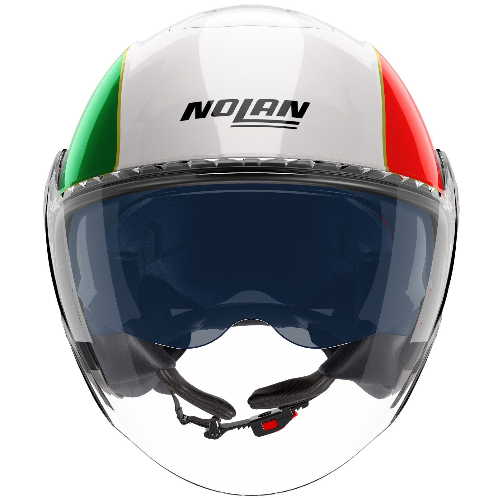 NOLAN Motorradhelm Nolan N20-2 Visor Tricolore 346 Jethelm Weiss / Grün / Rot S (1er Set)