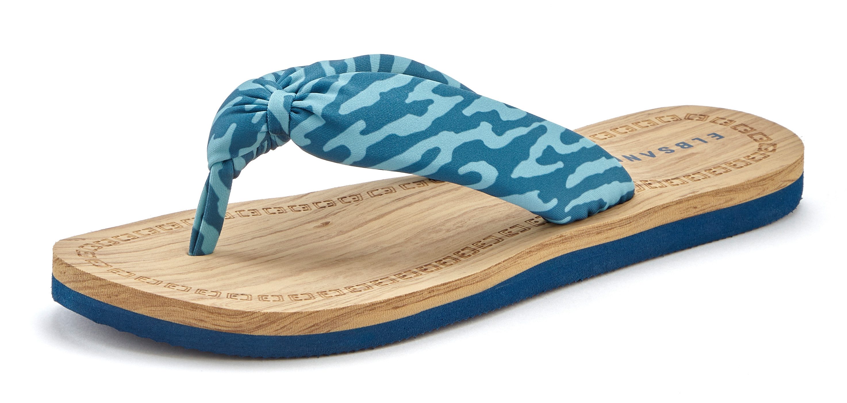 Elbsand Sandale,Badelatsche,Flip Flop,Mule, Pantolette,Badeschuhe,Sommerschuhe Badezehentrenner Zehentrenner mit wasserabweisender und ultraleichter Sohle VEGAN