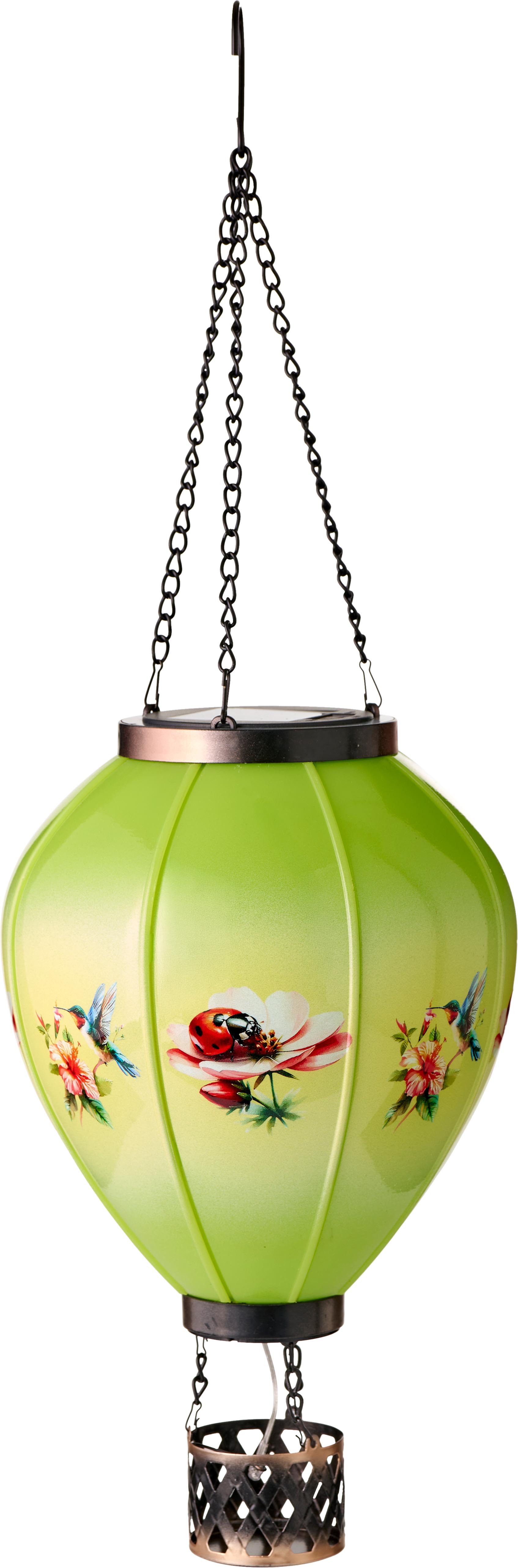 Northpoint LED Laterne Solar Heißluftballon Windlicht Dekoration 58cm Flamm günstig online kaufen