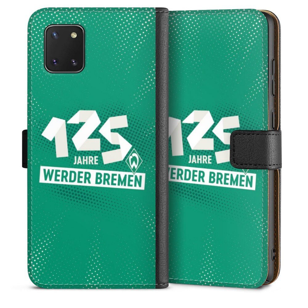 DeinDesign Handyhülle 125 Jahre Werder Bremen Offizielles Lizenzprodukt, Samsung Galaxy Note 10 lite Hülle Handy Flip Case Wallet Cover