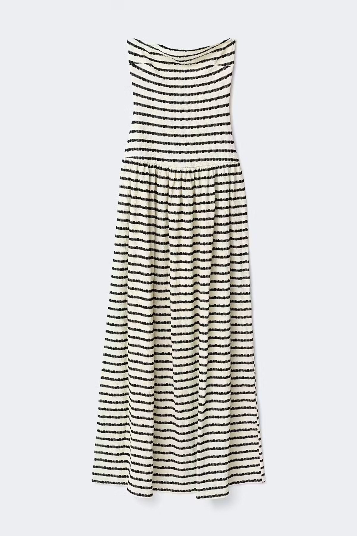 Gina Tricot Sommerkleid Dropped waist bandeau dress - Sommerkleid - gestreiftes Kleid
