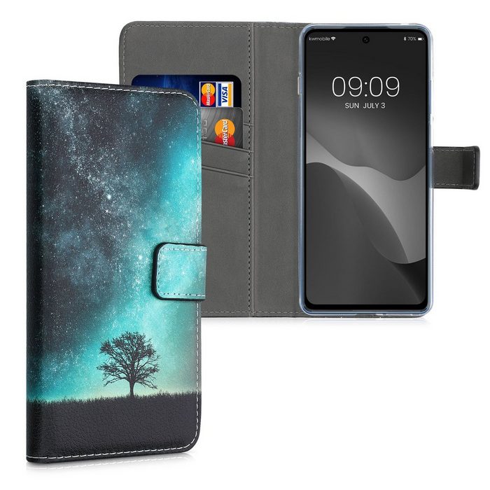 kwmobile Handyhülle Wallet Case für Motorola Moto G200 5G Hülle mit Ständer Kartenfächer - Handyhülle