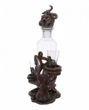 Horror-Shop Dekofigur Tentacle Temptation Octopus Flaschen & Schnapsglas