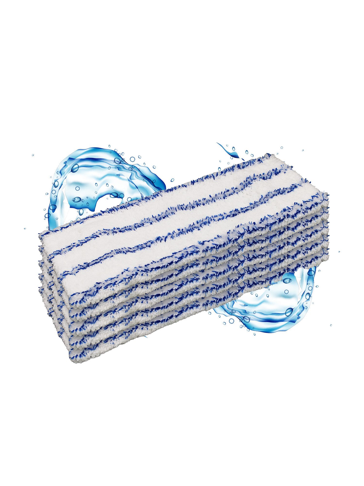 Moppland Mikrofaser Wischbezug Profi 40cm/50cm – Ersatzbezug Waschbar bis 90°C Wischmopp-Ersatzkopf (Mikrofaser, 50, Einzelartikel, 5-tlg., Wischmopp Ersatzbezug, Waschbar bis 90°C, saugstark, langlebige, wiederverwendbar, reusable)