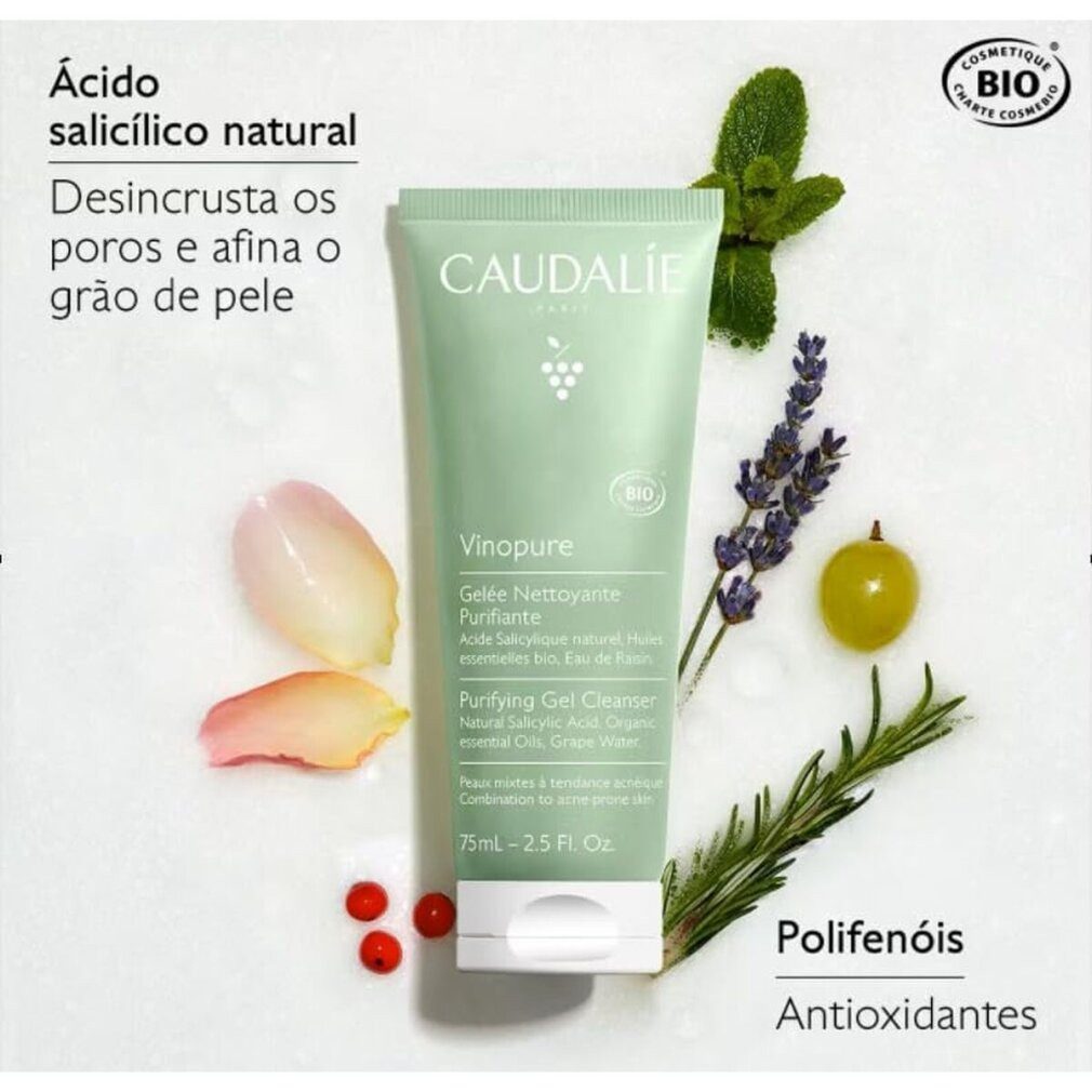 Caudalie Körperpflegemittel VINOPURE reinigendes Reinigungsgelee 75 ml