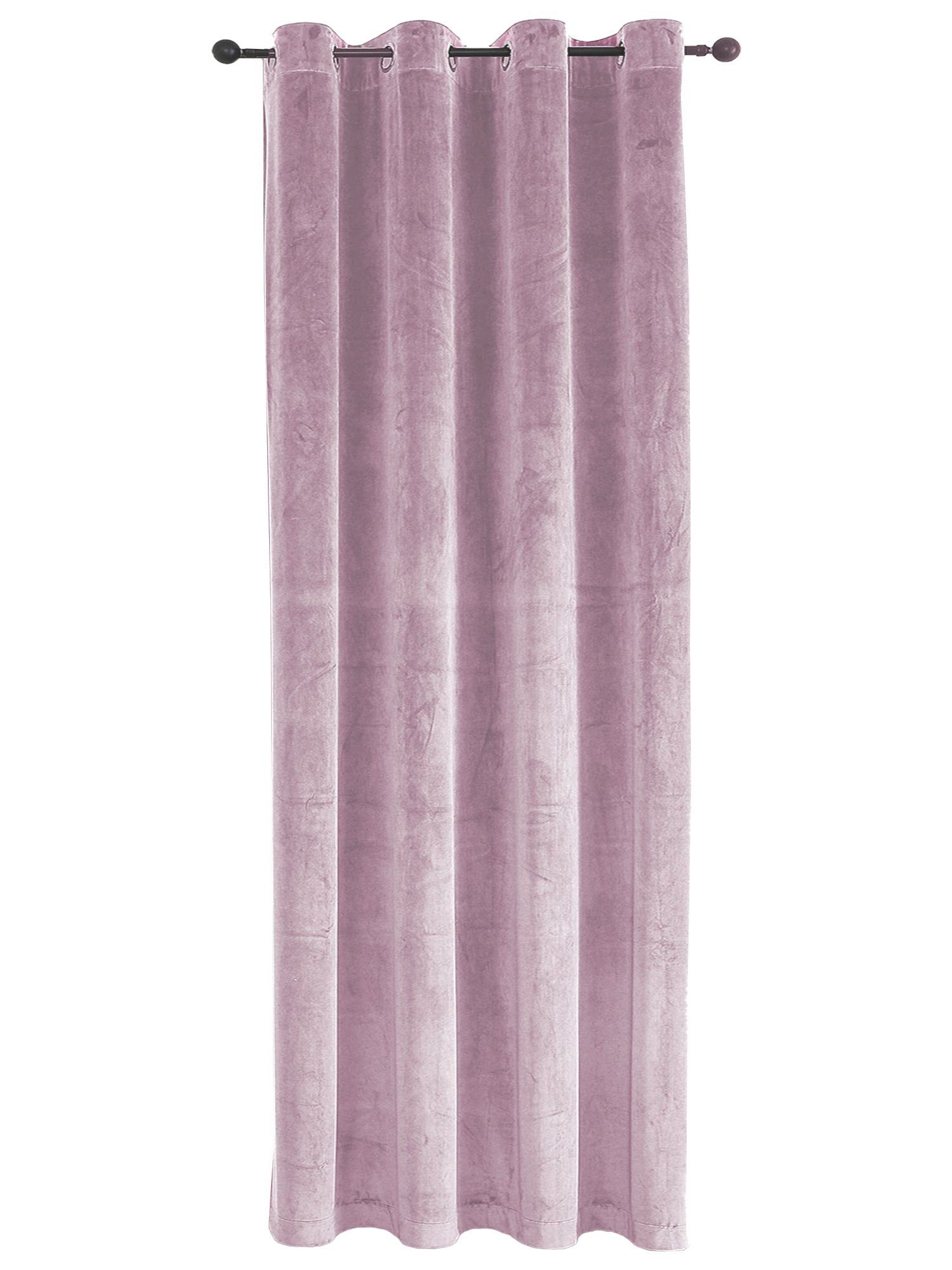 Gardine Vorhang Ösen Verdunkelung 300x245 cm Samt weich blickdicht Gardine